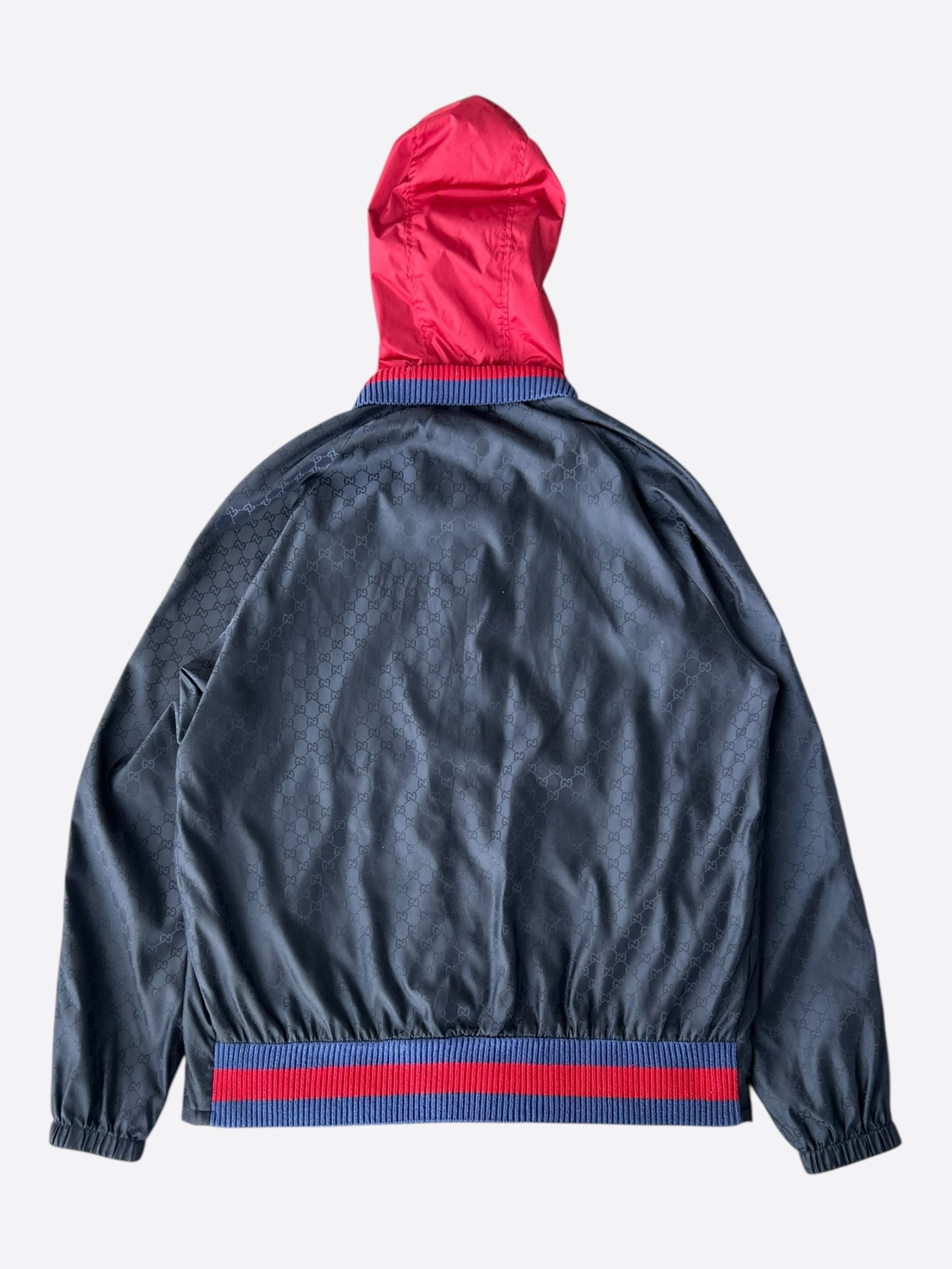 Gucci Gucci Navy GG Monogram Windbreaker Size US XXL / EU 58 / 5 - 2 Thumbnail