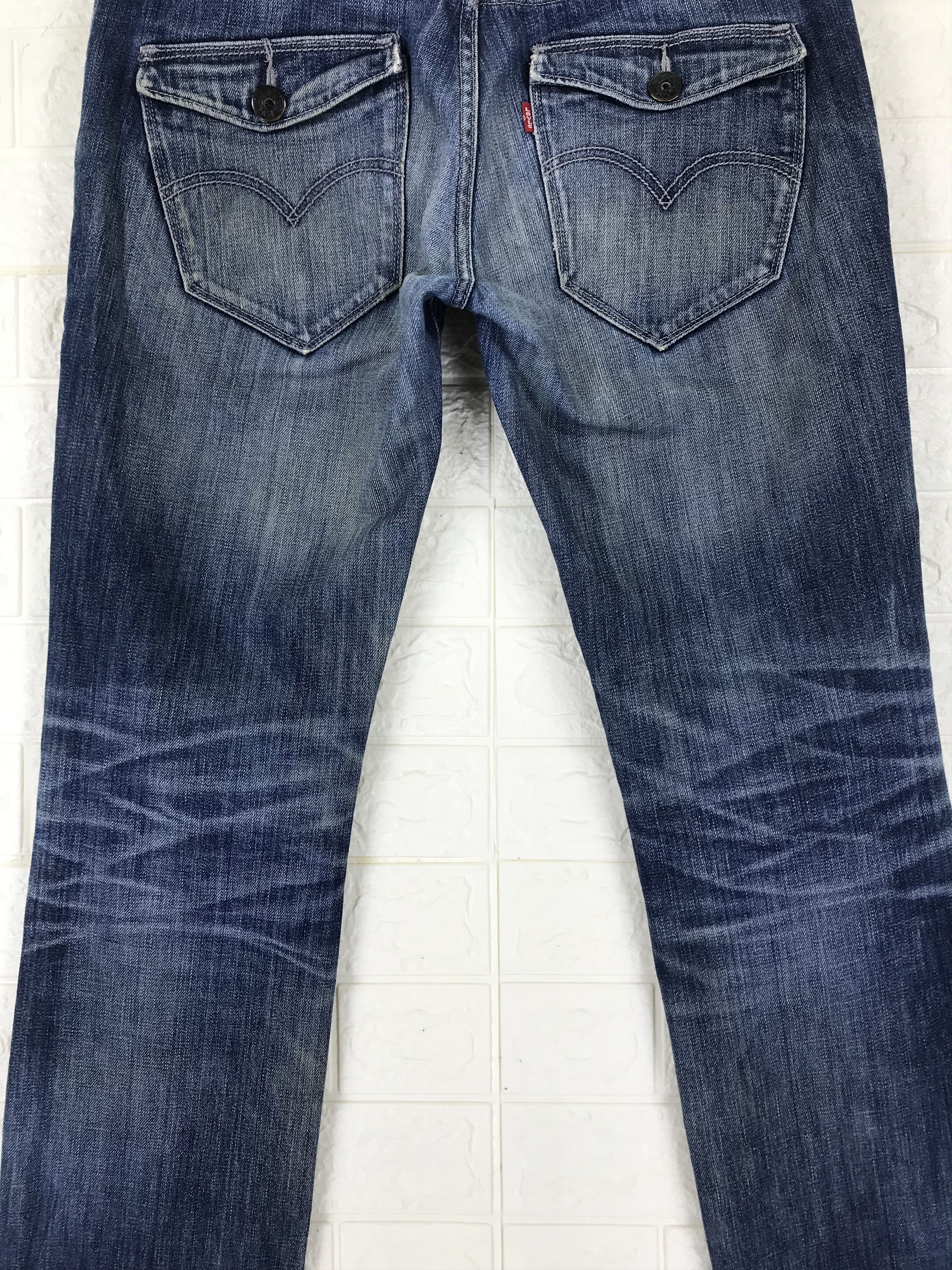 Levi's Vintage Levi's 511 Buckle Back Jeans Distressed Denim Size US 32 / EU 48 - 3 Thumbnail
