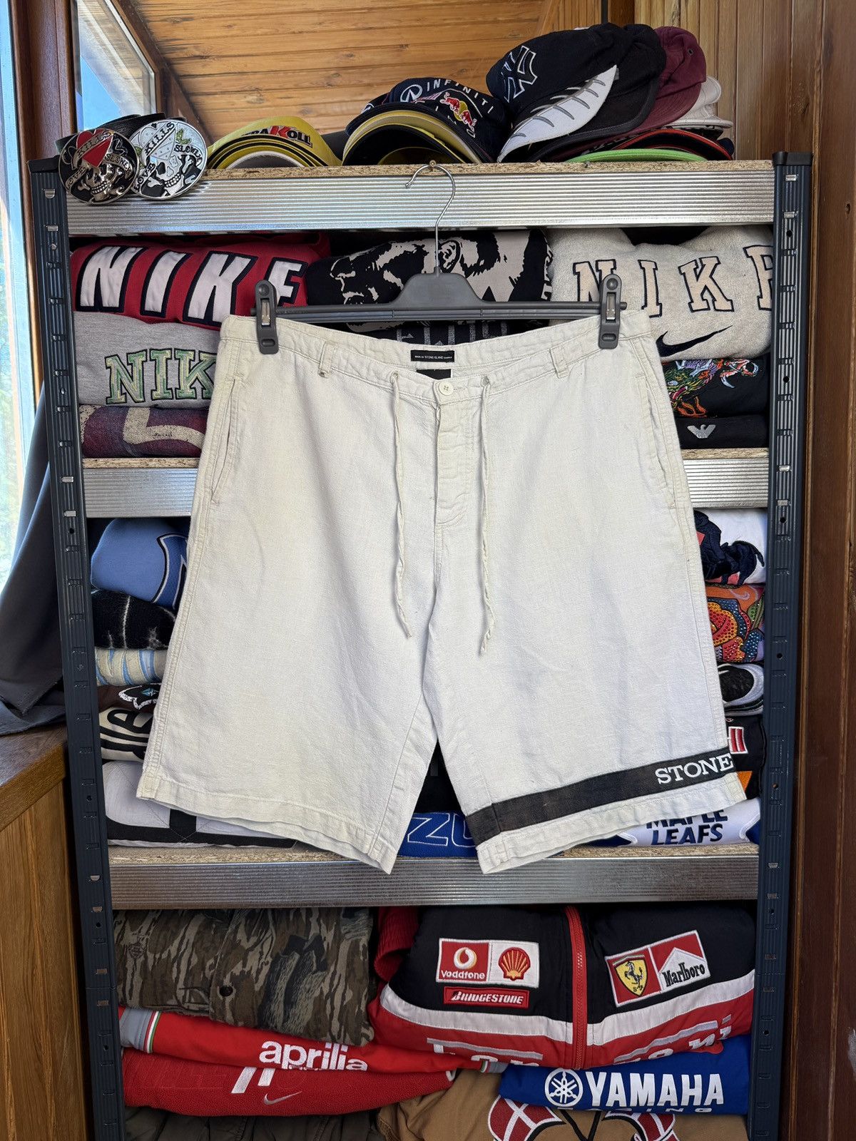 Stone Island Stone island denim linen short vintage Size US 34 / EU 50 - 1 Thumbnail