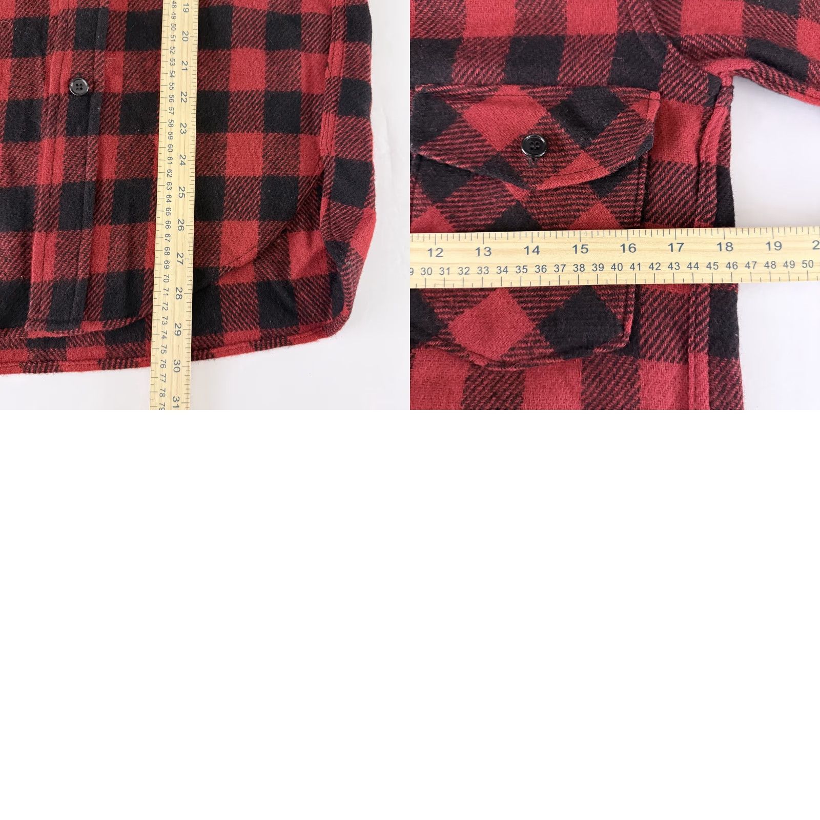 Vintage VINTAGE L.L.Bean Shirt Men Red Black Buffalo Plaid Wool Long Sleeve Size Small Size US S / EU 44-46 / 1 - 8 Thumbnail
