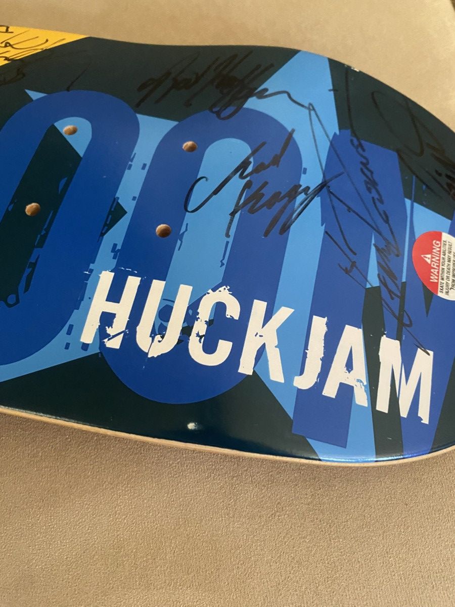 Tony Hawk Autographed 2000’s Tony Hawk Boom Boom HuckJam Skate Deck Size ONE SIZE - 8 Thumbnail