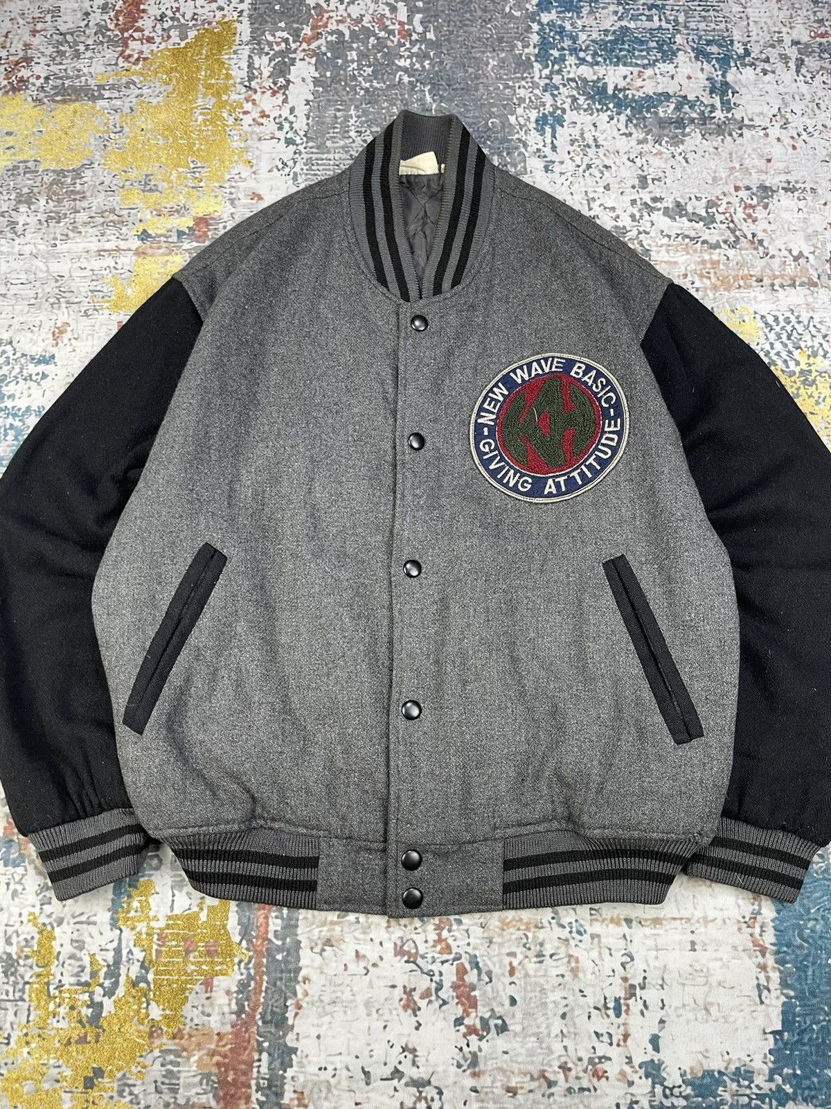 Vintage Vtg KEARNEY HOUSE Wool Varsity Jacket Size US M / EU 48-50 / 2 - 2 Thumbnail