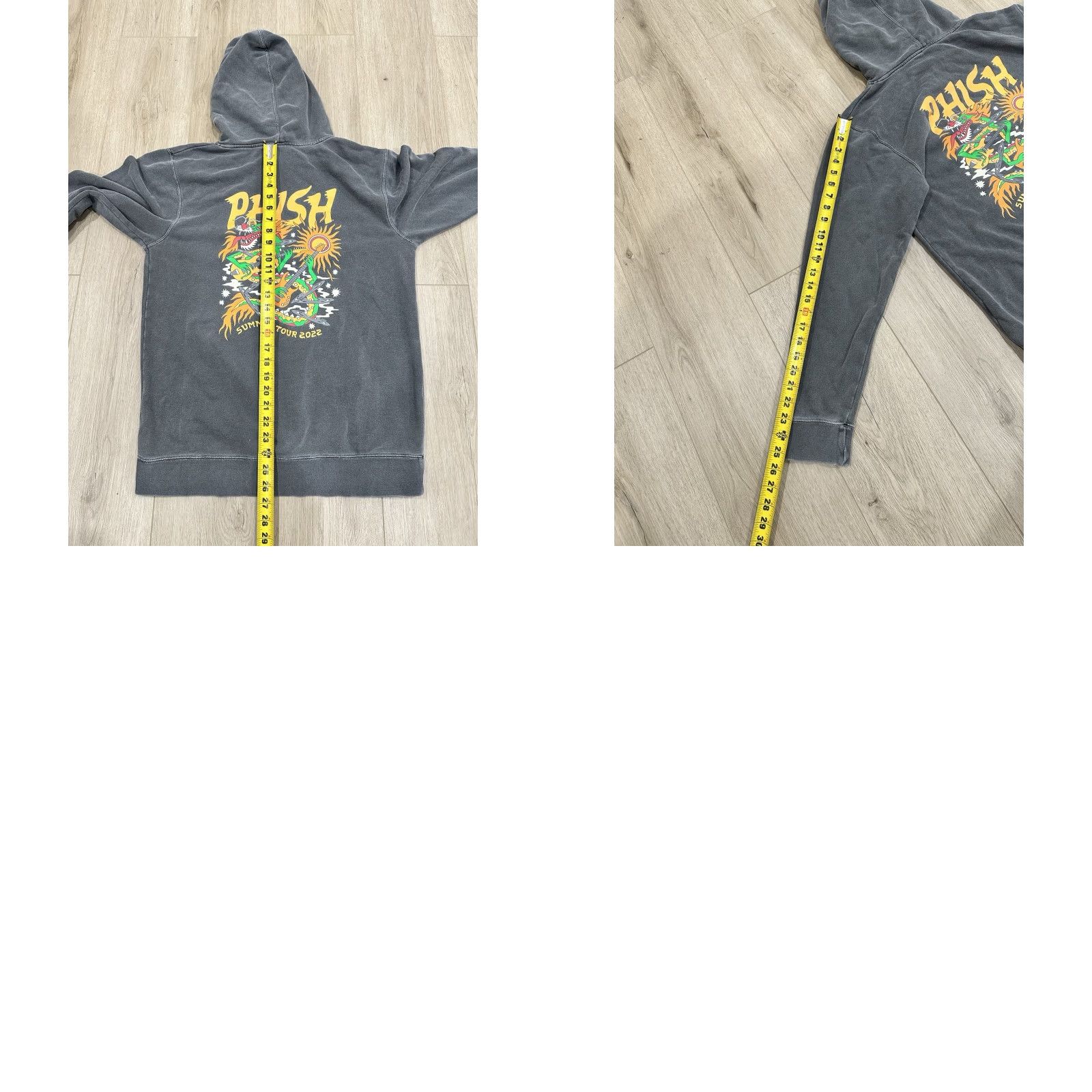 Vintage Phish Summer Tour 2022 Hoodie Pullover Medium Gray Mens Hoodie Size US M / EU 48-50 / 2 - 9 Thumbnail