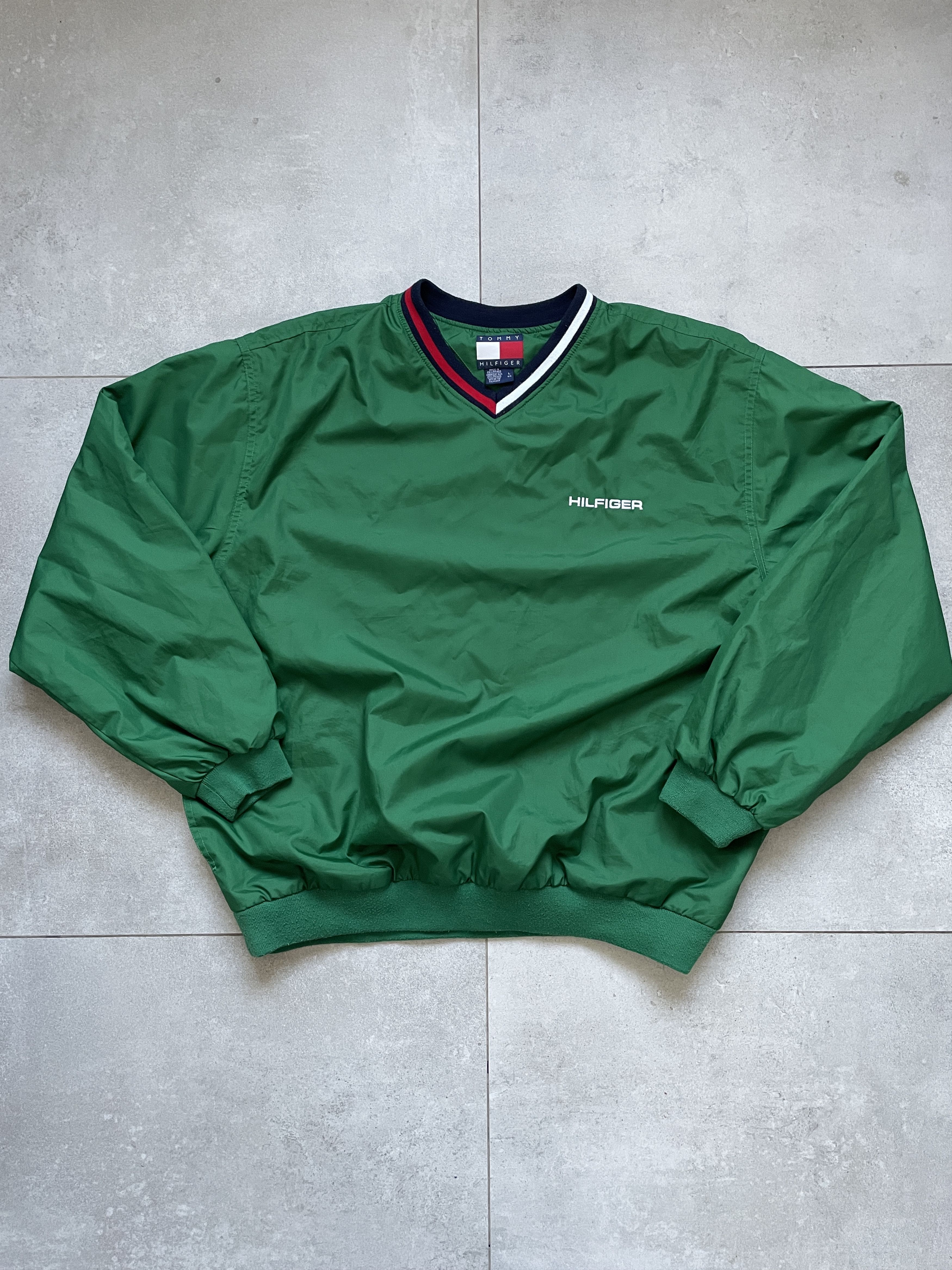 Tommy Hilfiger Y2K TOMMY HILFIGER GREEN BOXY WINDBREAKER JACKET Size US L / EU 52-54 / 3 - 1 Thumbnail
