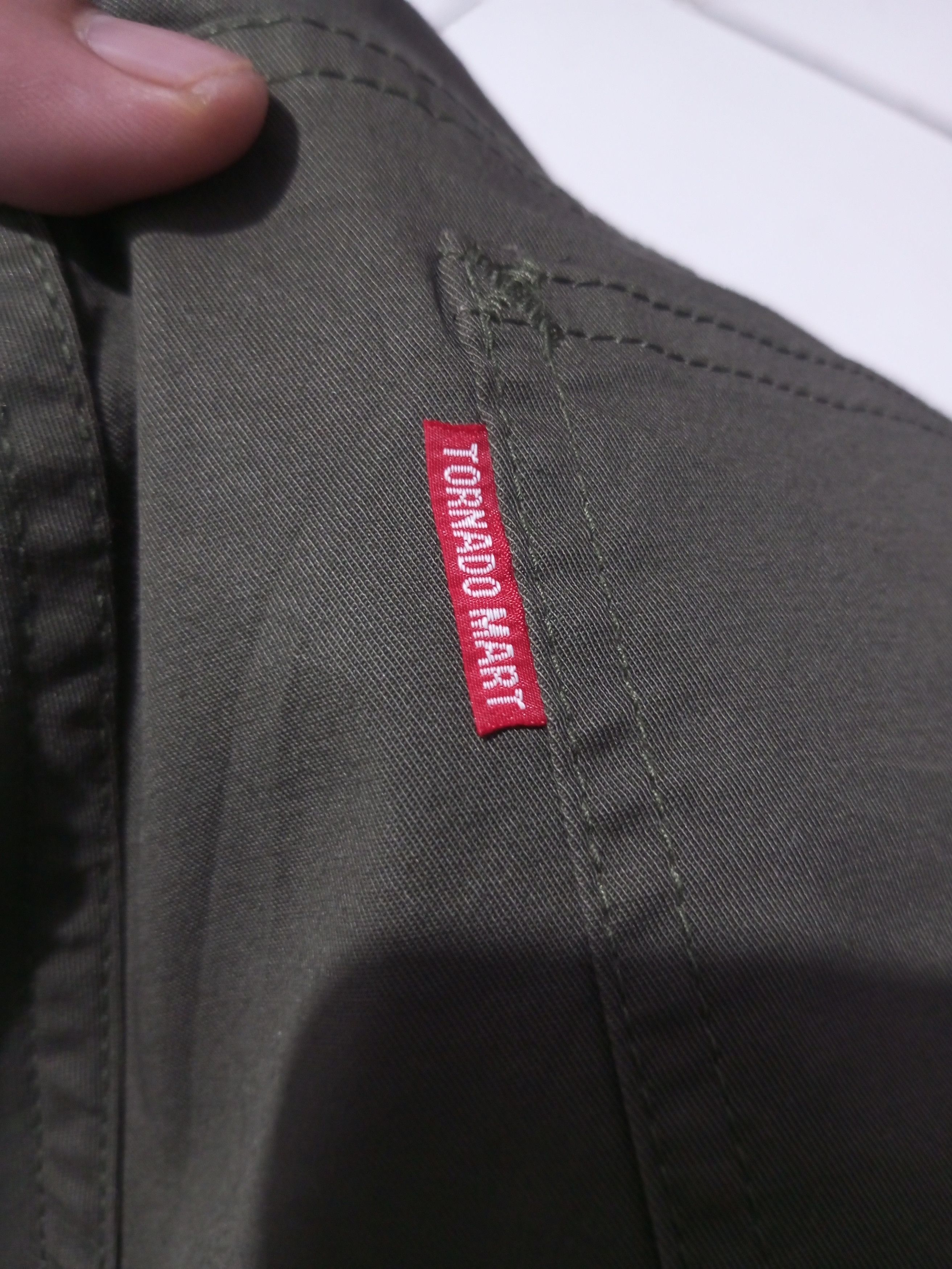 Tornado Mart Tornado mart green army chinos flare pants Size US 34 / EU 50 - 4 Thumbnail