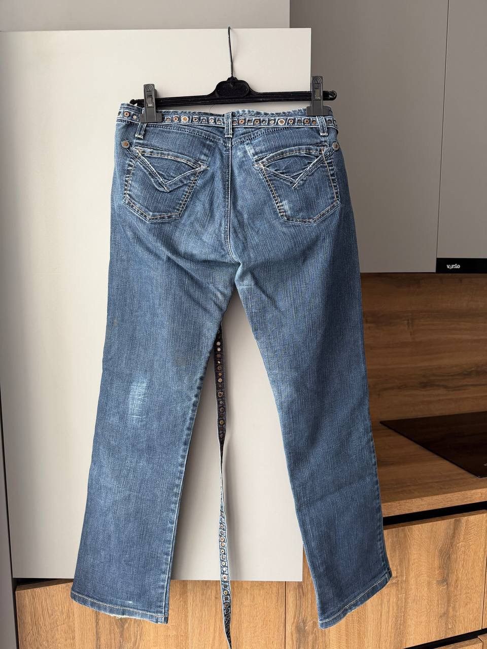 Marithe + Francois Girbaud SICK💥 Marithe Francois Girbaud Distressed Flare Jeans Size 30" / US 8 / IT 44 - 5 Thumbnail
