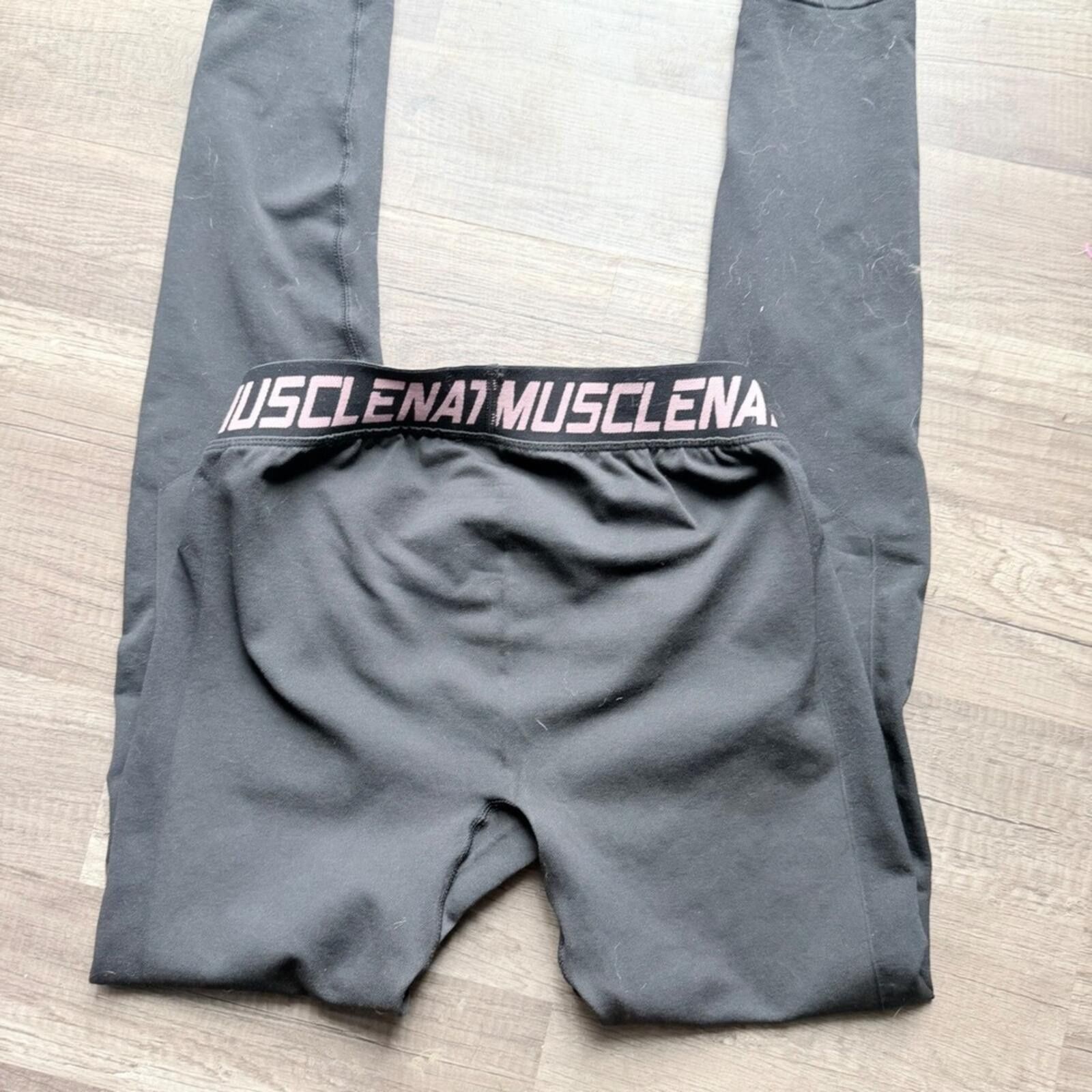 Other Muscle Nation Womens Gray Athletic Training Leggings Size 32" / US 10 / IT 46 - 5 Thumbnail