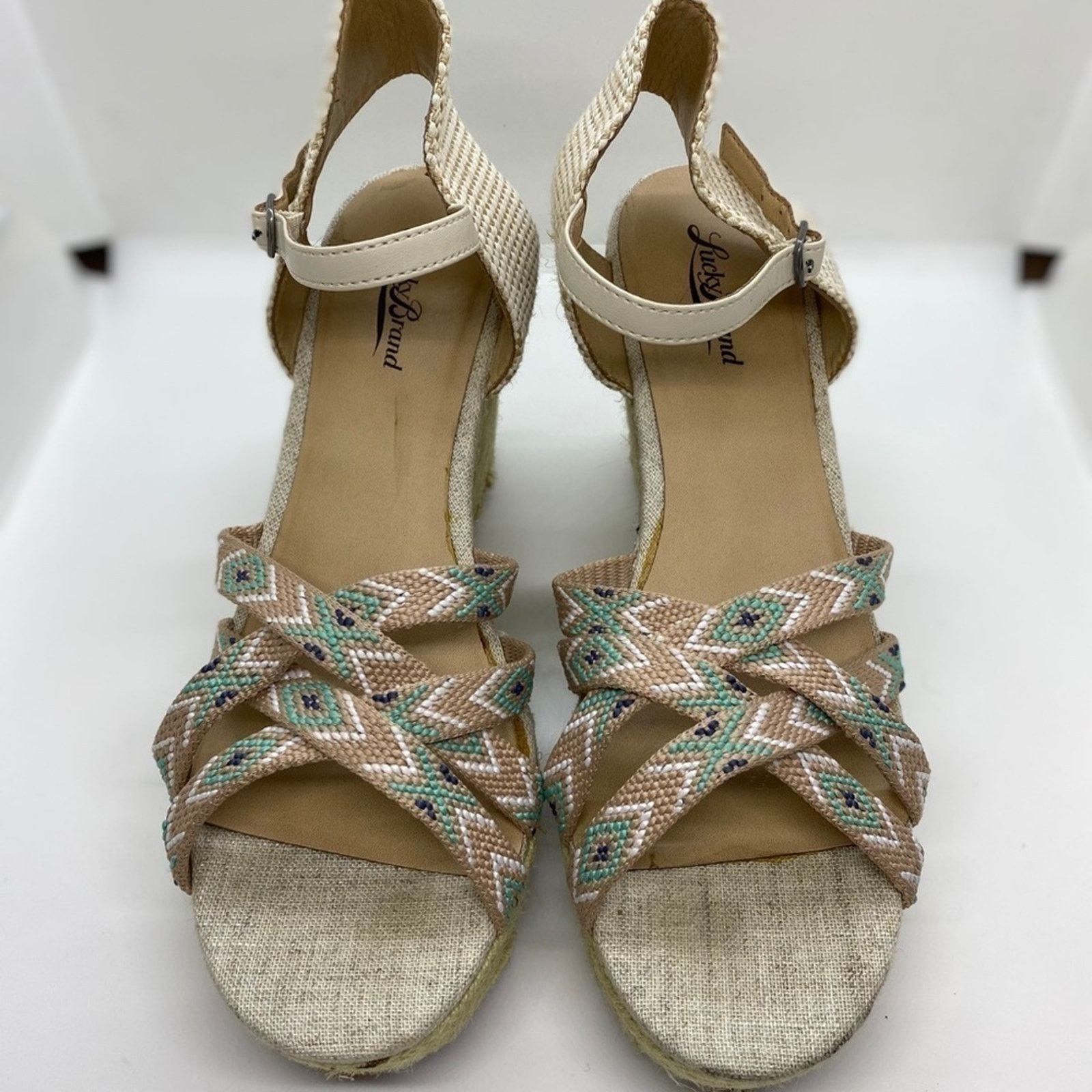 Lucky Brand Lucky Brand Mahima Wedge Sandal Size US 9 / IT 39 - 1 Thumbnail