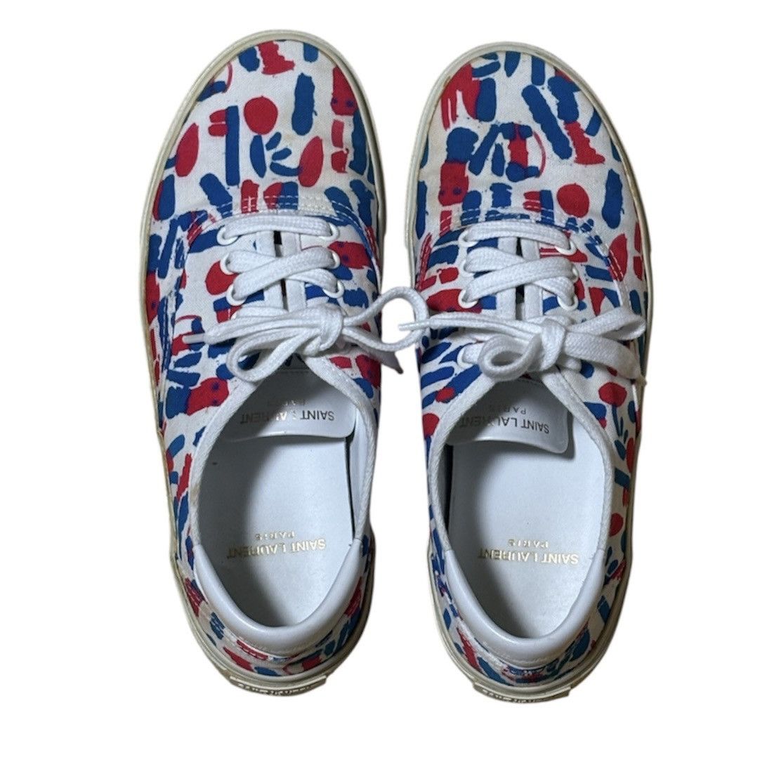 Hedi Slimane SS14 SAINT LAURENT PARIS MATTO CONNOR PRINTED CANVAS SNEAKER Size US 7 / EU 40 - 10 Thumbnail