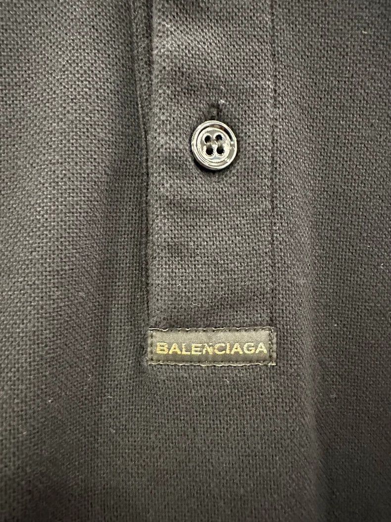 Balenciaga Balenciaga Think Big Black Polo Tee Size US S / EU 44-46 / 1 - 3 Thumbnail