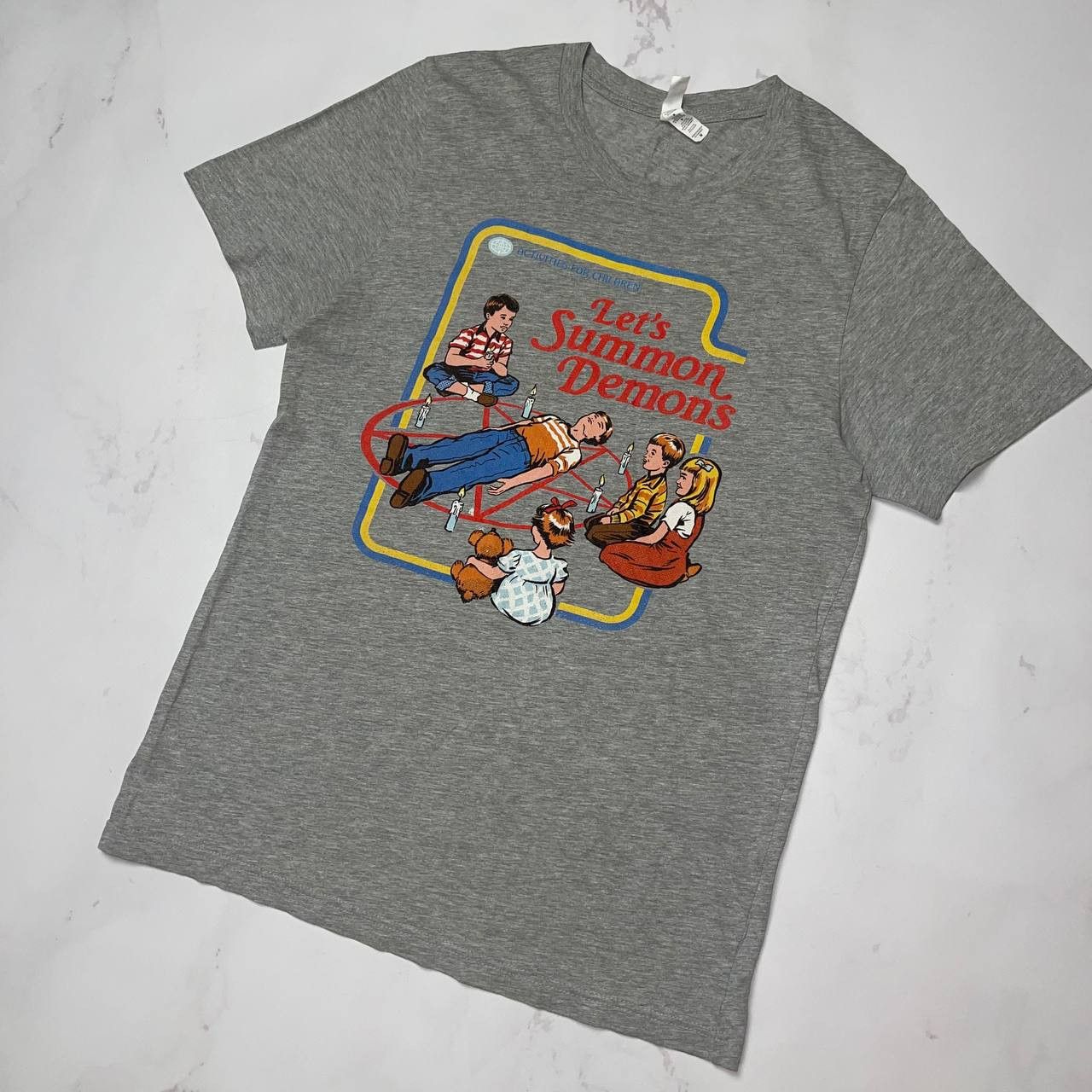 Canvas Steven Rhodes "Let's Summon Demons" VintageT-Shirt Size M Size US M / EU 48-50 / 2 - 2 Thumbnail