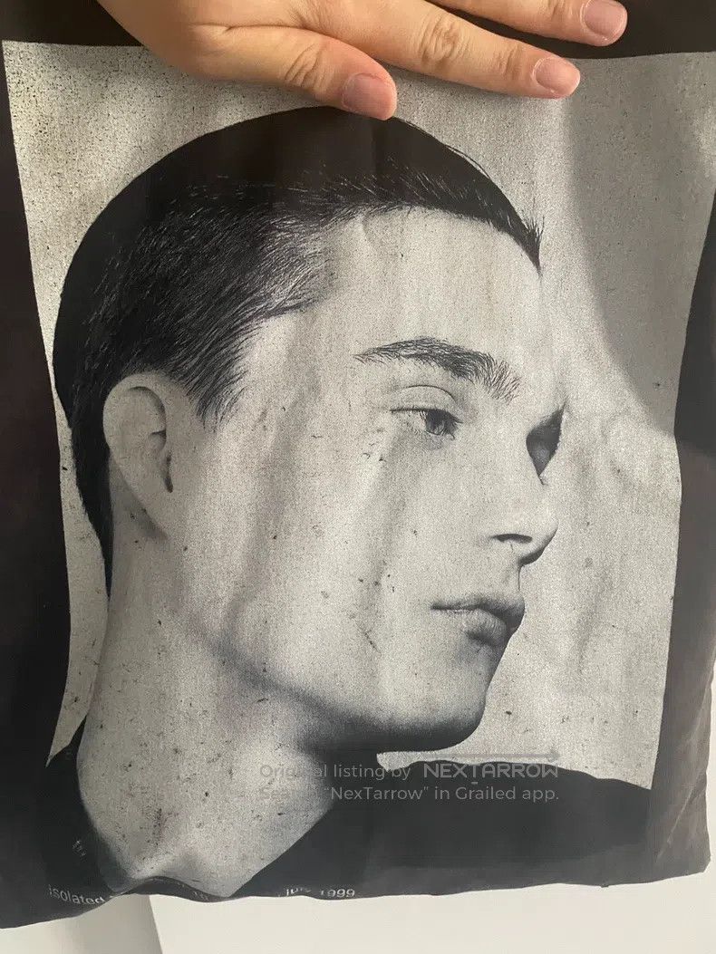 Raf Simons Portrait one-shoulder canvas bag