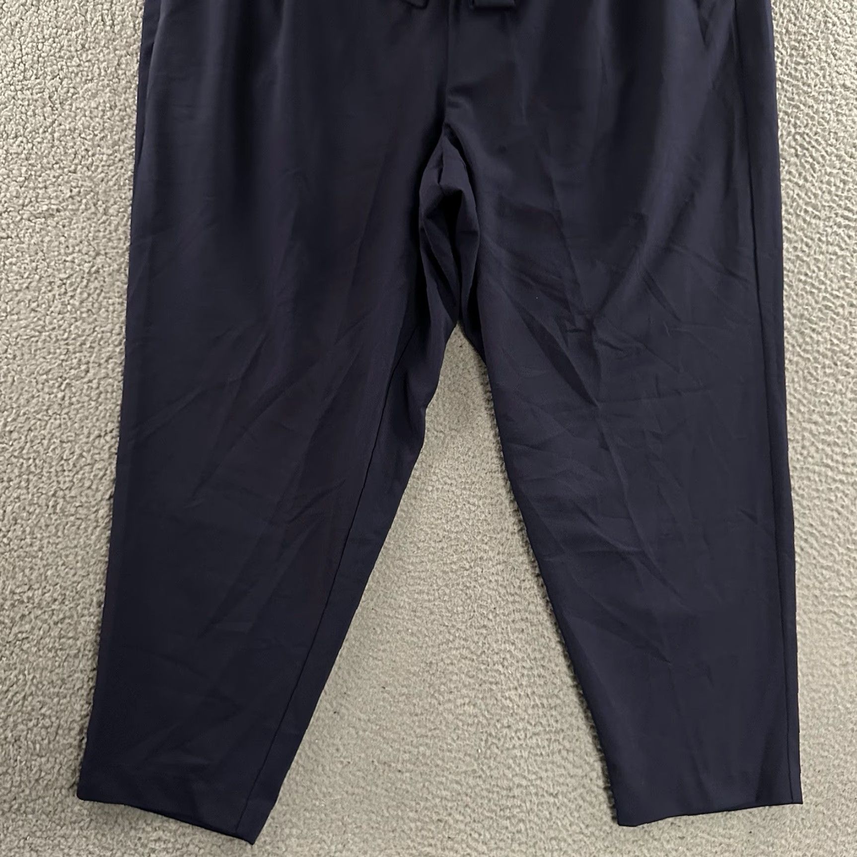 Torrid Torrid Pants Blue 3X Plus Crop Tie Front Tapered Leg Polyester Blend Womens Size 30" / US 8 / IT 44 - 4 Thumbnail