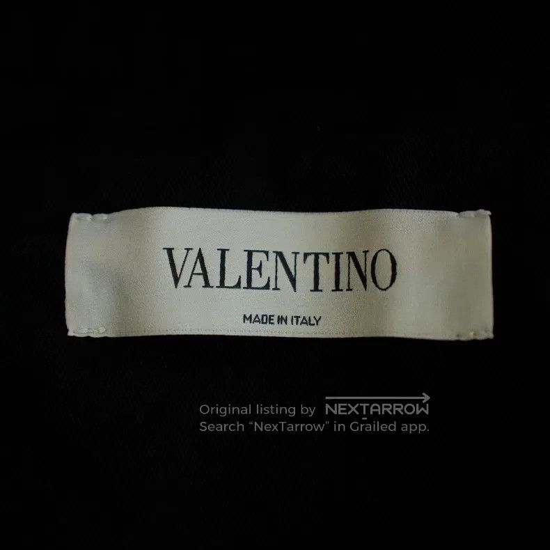 Valentino Valentino Black heavy work hand-beaded zip jacket jacket Size US S / EU 44-46 / 1 - 4 Thumbnail