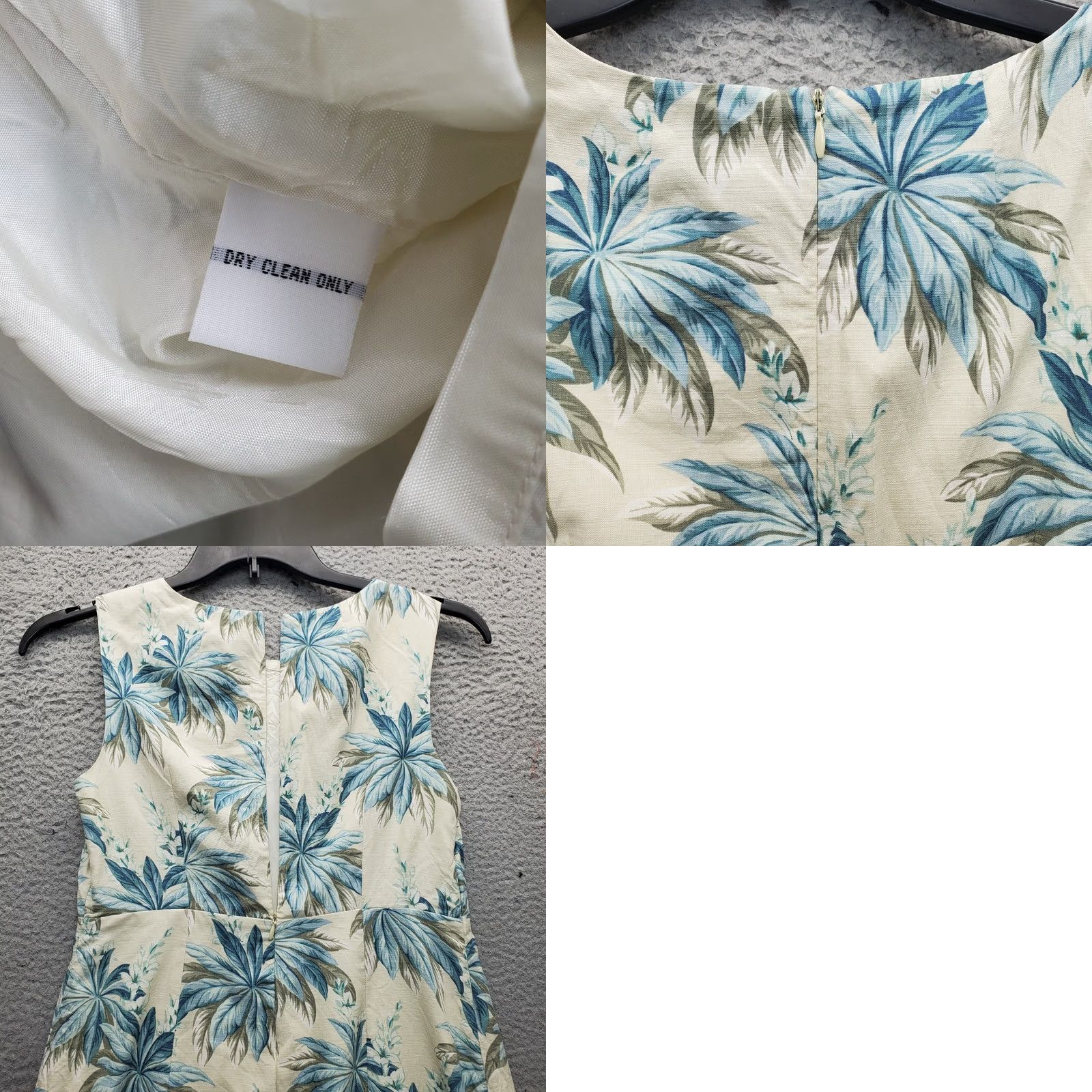 Tommy Bahama Tommy Bahama Shift Dress Womens 4 Multicolor Tropical Silk Lined Square Neck Back Zip Dress Size S / US 4 / IT 40 - 8 Thumbnail