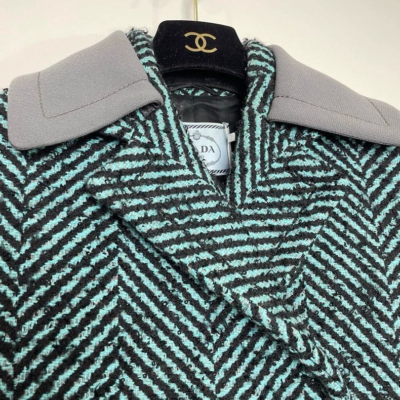 Prada Prada Striped double-breasted jacket 2501-Nextarrow Size XS / US 0-2 / IT 36-38 - 3 Thumbnail