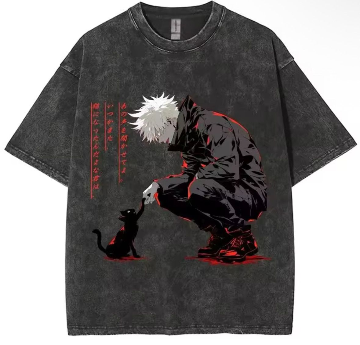 Japanese Brand Y2K Vintage Jujutsu Kaisen Anime Washed Short Sleeve T-Shirt Size US XXL / EU 58 / 5 - 1 Thumbnail
