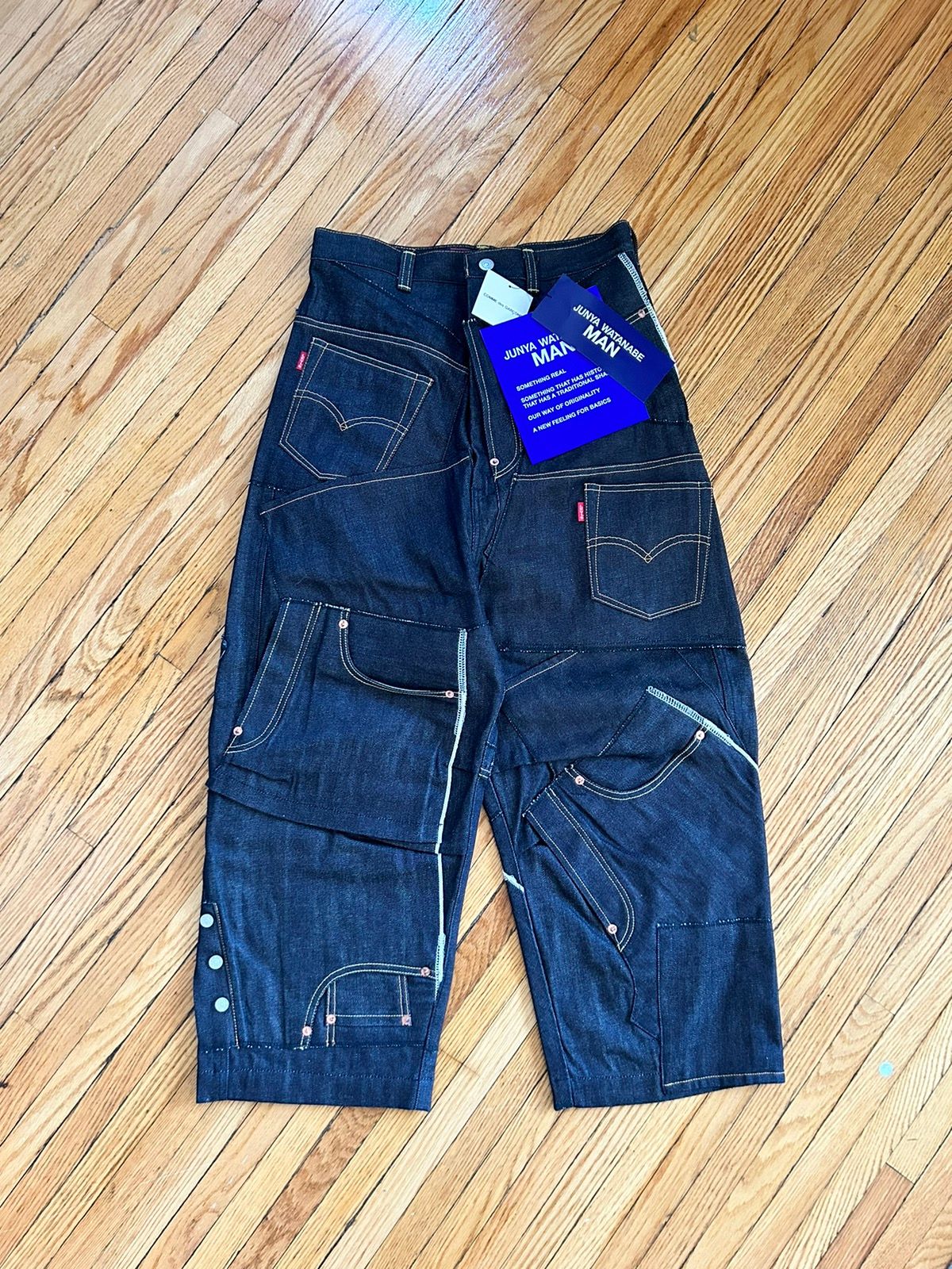 Pre-owned Junya Watanabe Ss24 Levis Selvedge Jeans (indigo)