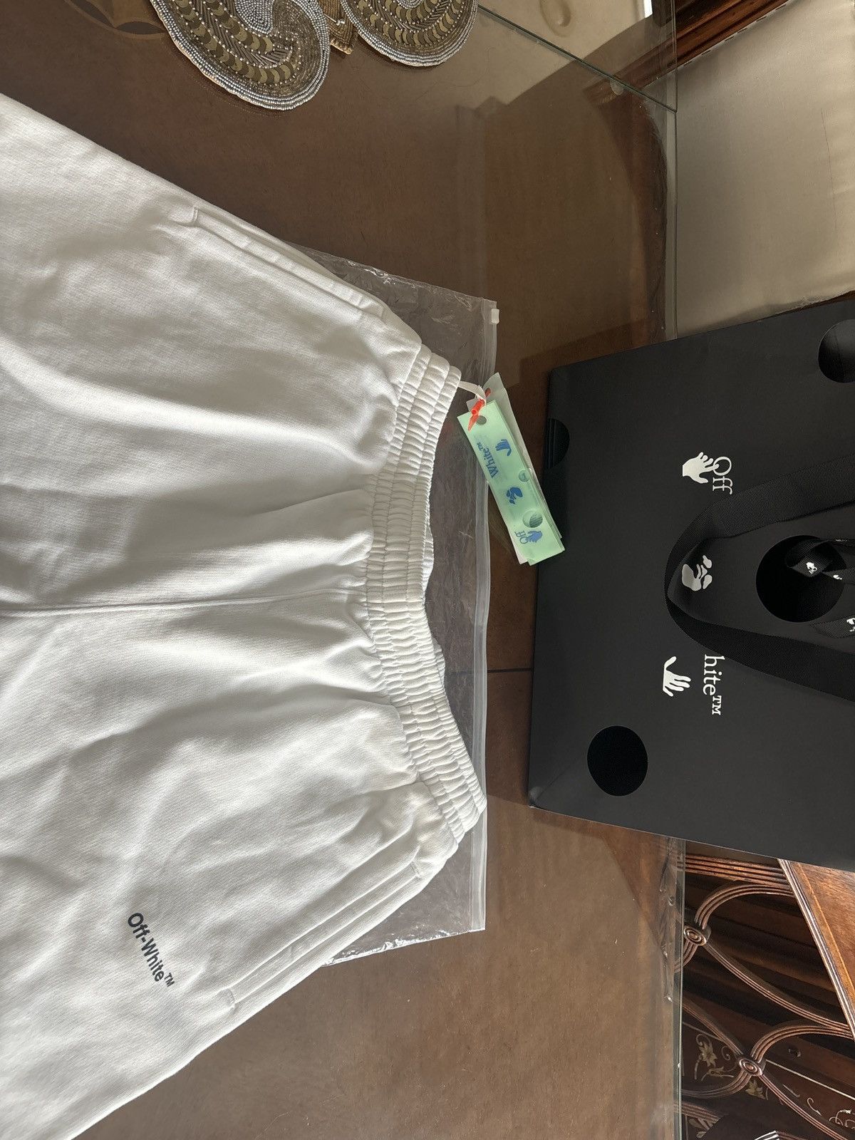 Off-White Off White Black Stripe Sweatpants Size US 36 / EU 52 - 2 Thumbnail