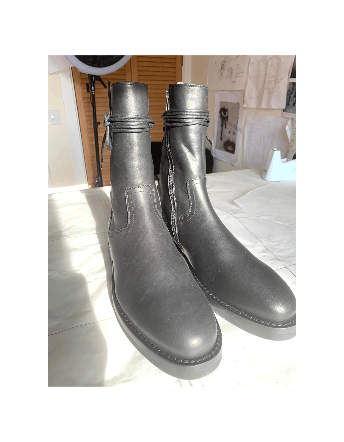 Ann Demeulemeester VITELLO OLIO NERO Size US 10 / EU 43 - 6 Thumbnail