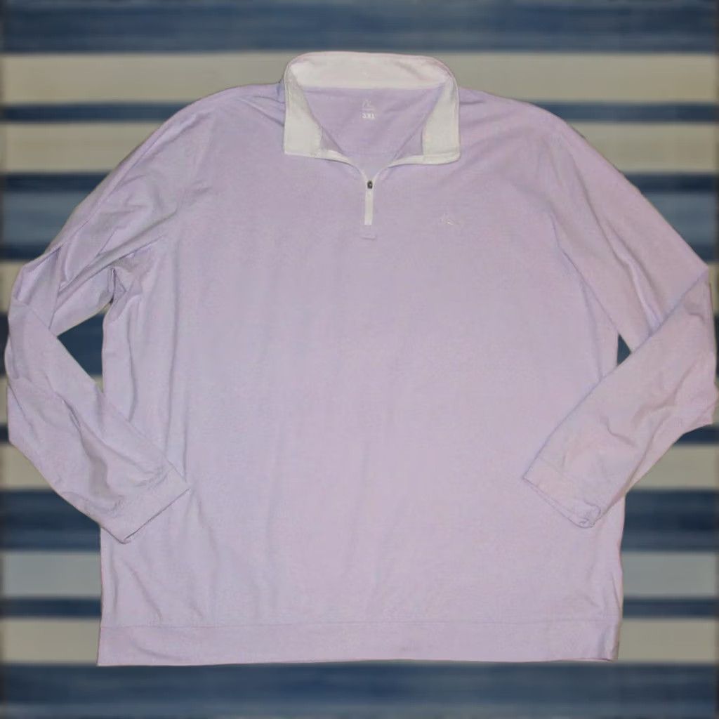 Vintage RHOBACK Lavender Quarter Zip Performance Sweater 3XL Mens Size US XXL / EU 58 / 5 - 1 Thumbnail