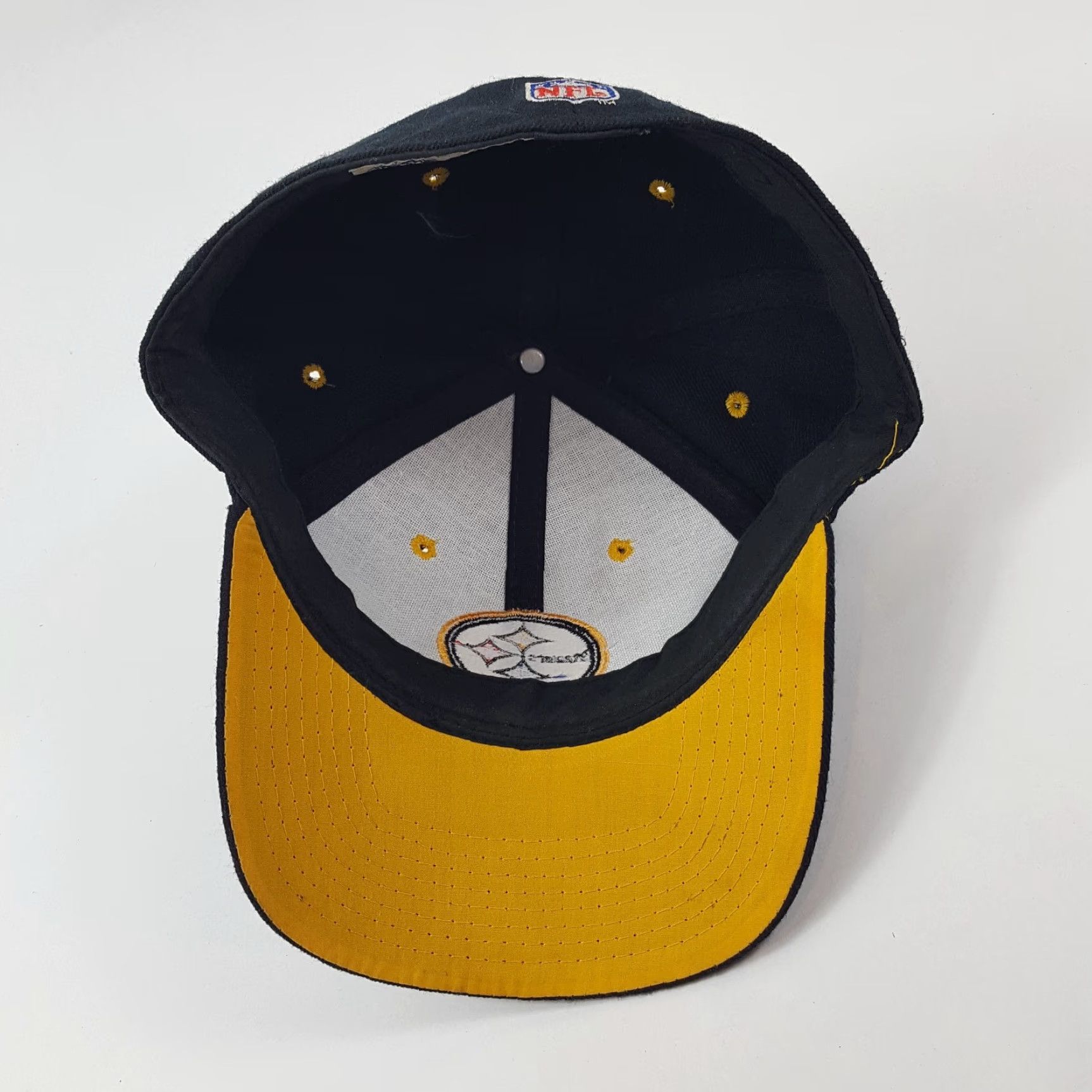 Logo Athletic VINTAGE Logo Athletic Pittsburgh Steelers 90s Baseball Cap Fitted Size 7 1/4 Black Mens Size ONE SIZE - 6 Thumbnail