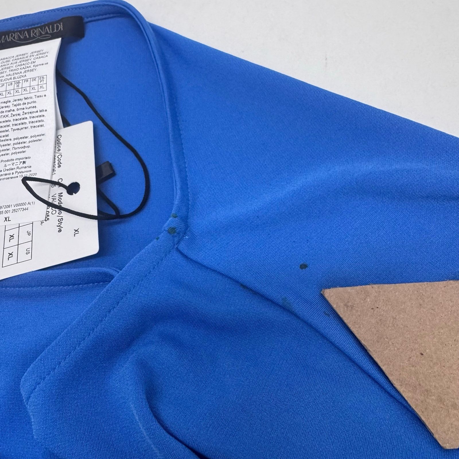 Marina Rinaldi Marina Rinaldi Dolman Batwing Sleeve Blouse Blue Plus 20-22 Size 3XL / US 20-22 - 8 Thumbnail