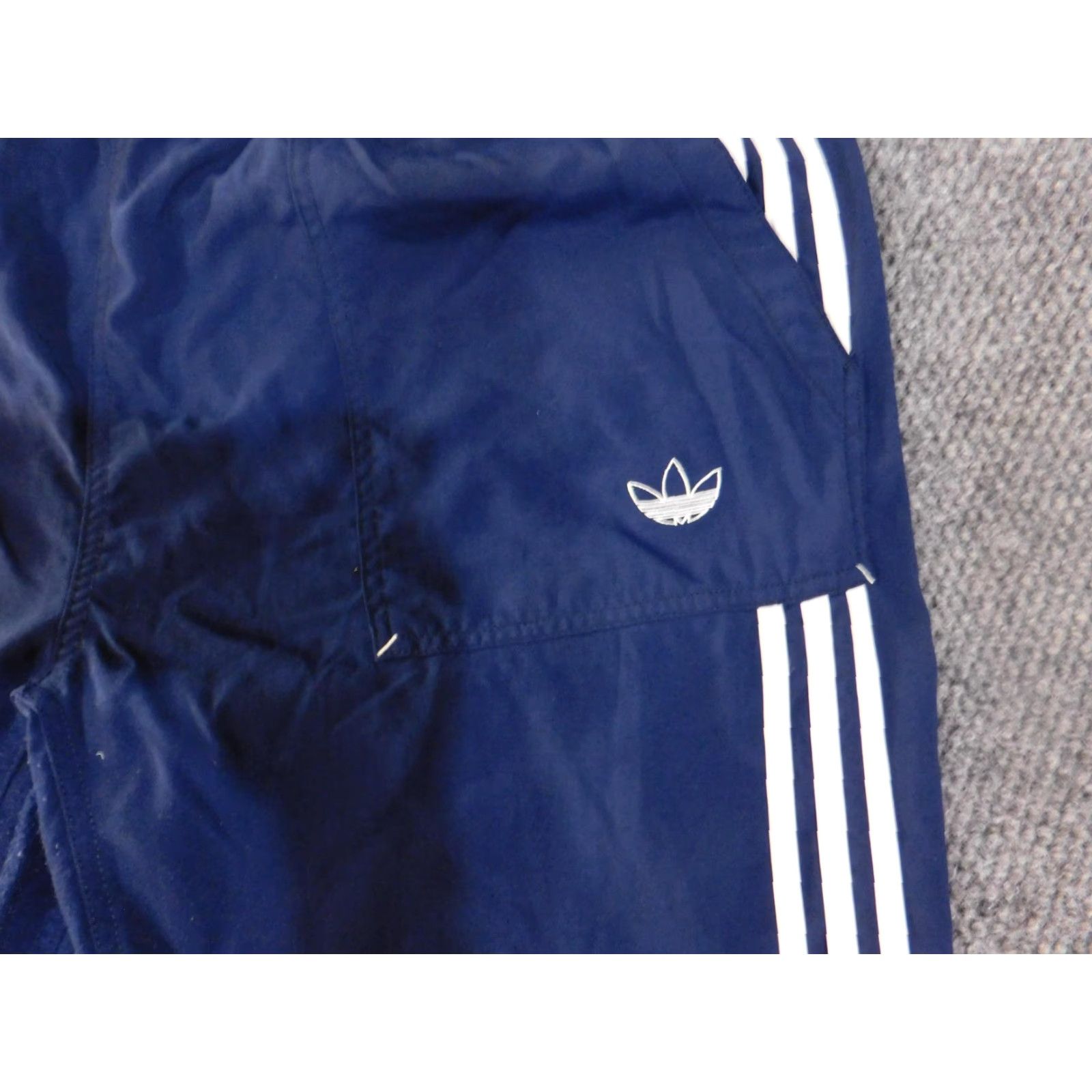 Adidas Adidas Pants Mens XL Trefoil Three Stripes Nylon Track Athletic Windbreaker Size US 36 / EU 52 - 5 Thumbnail