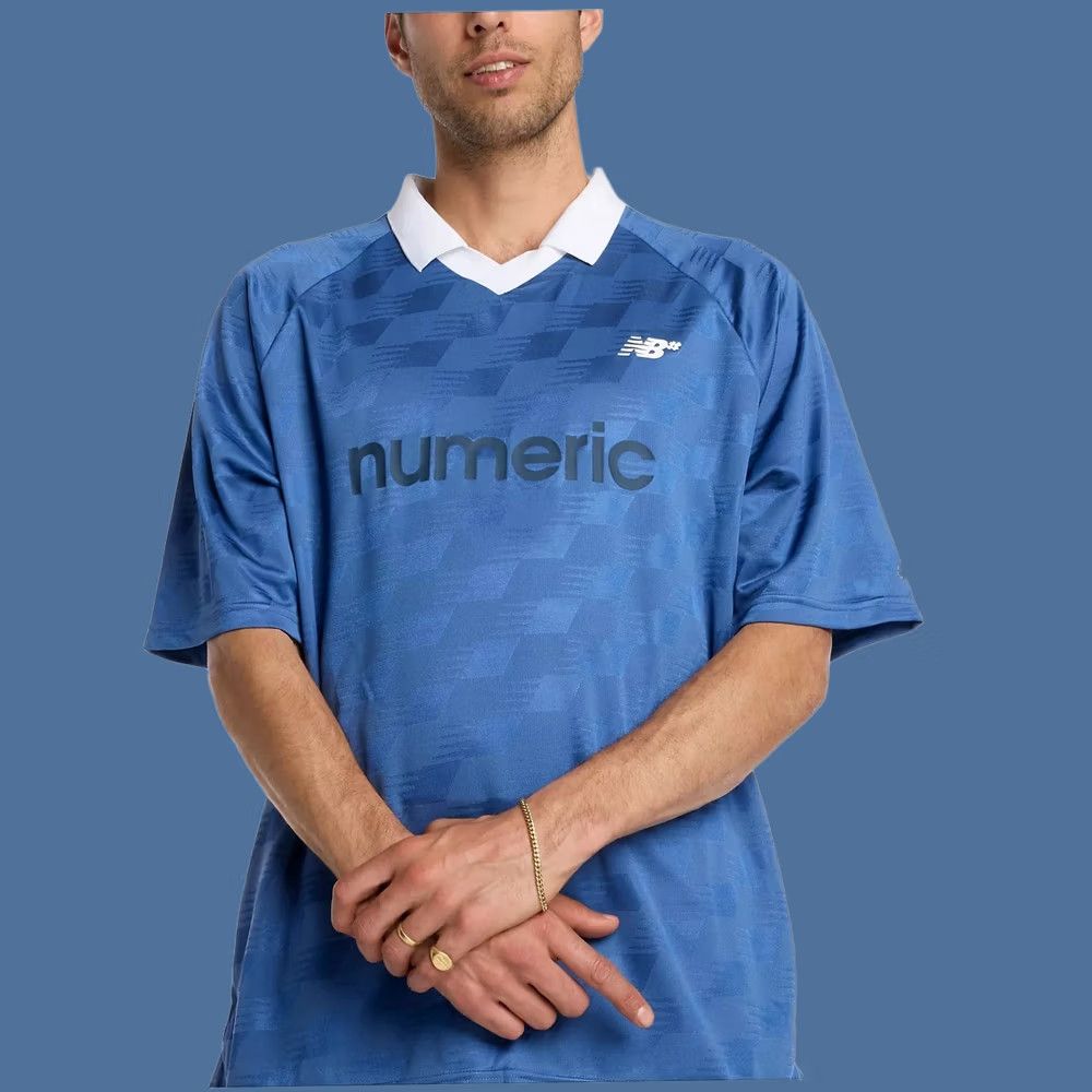 New Balance Brand New Mens New Balance Numeric Team Jersey Magic Blue Size L Jersey Mens Size US L / EU 52-54 / 3 - 1 Thumbnail