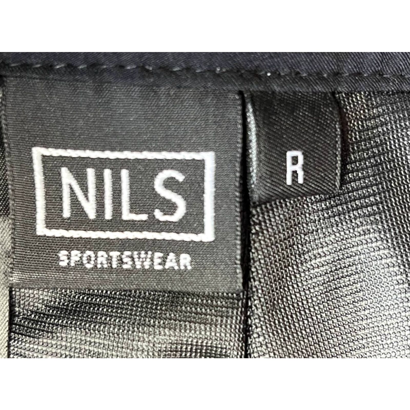 Vintage Nils Black Flare Pants Women's Size 14 Athletic Ankle Clean Comfort Easy Care Nylon Blended Fabric Knit Inseam 31.5 in Modern Athleisure Pants Size 36" / US 14 / IT 50 - 6 Thumbnail