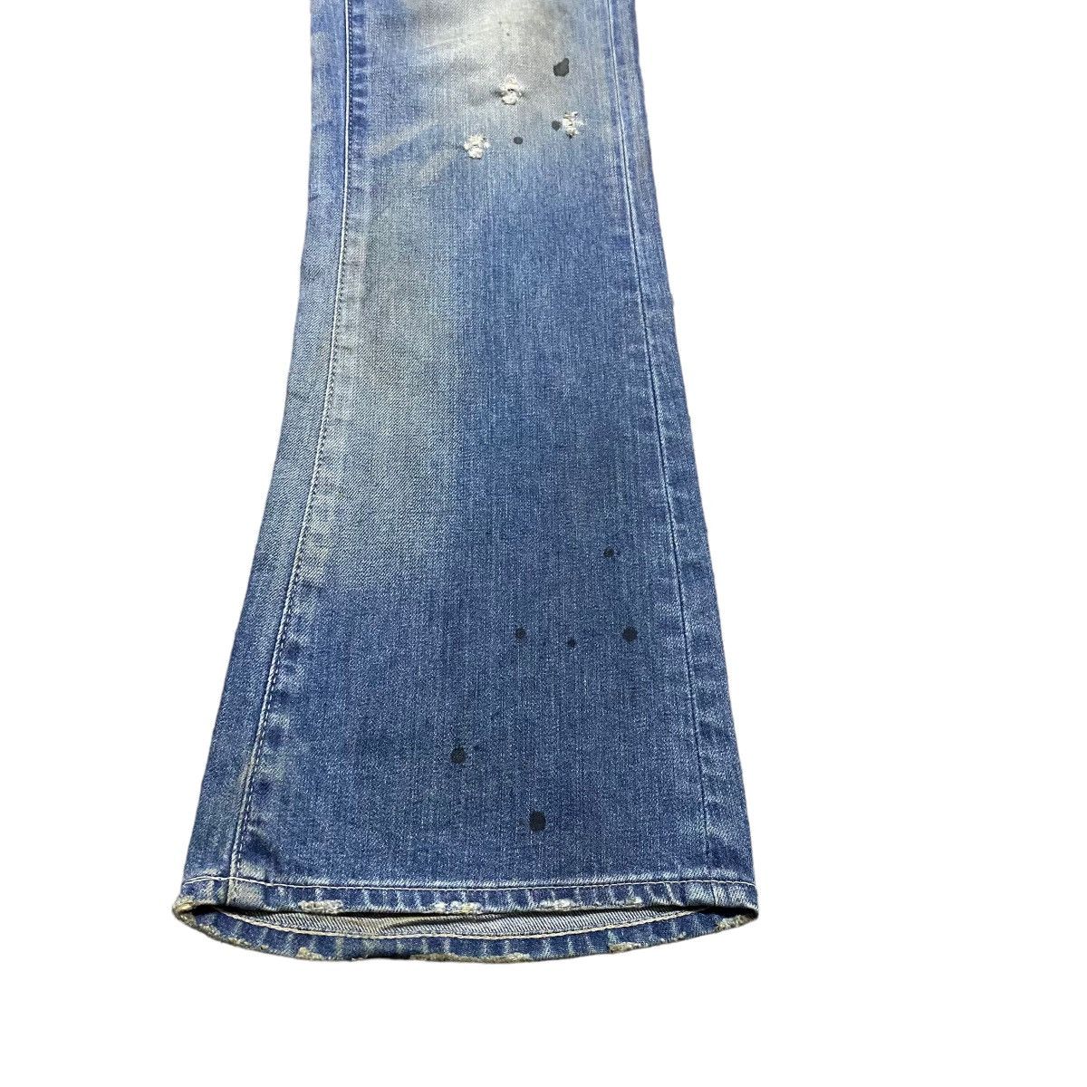 Vanquish Vanquish Gold Mudwash Denim Flare Jeans Size US 30 / EU 46 - 10 Thumbnail