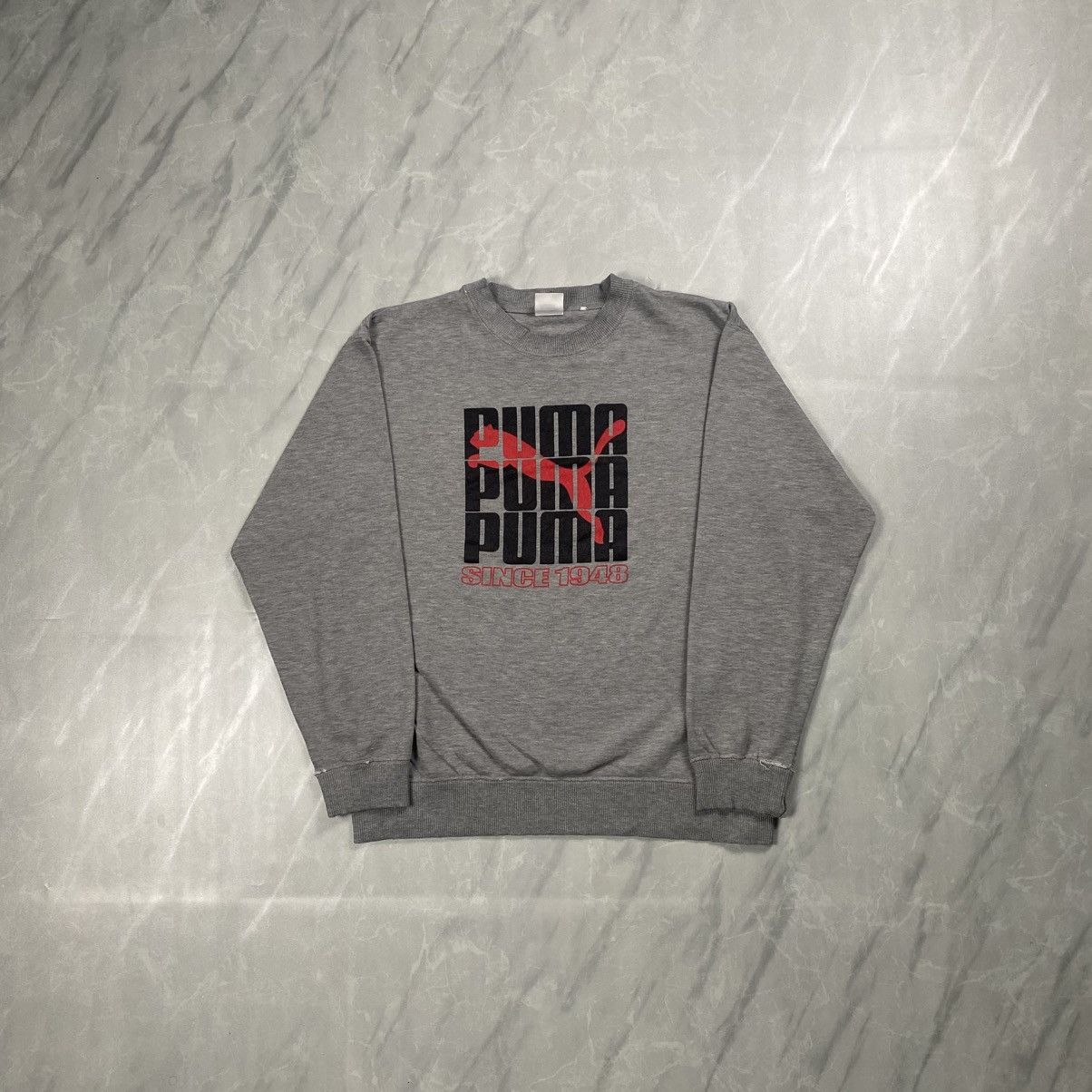Puma Vintage Puma Jaspo Japan Distressed Crewneck Size US M / EU 48-50 / 2 - 1 Thumbnail