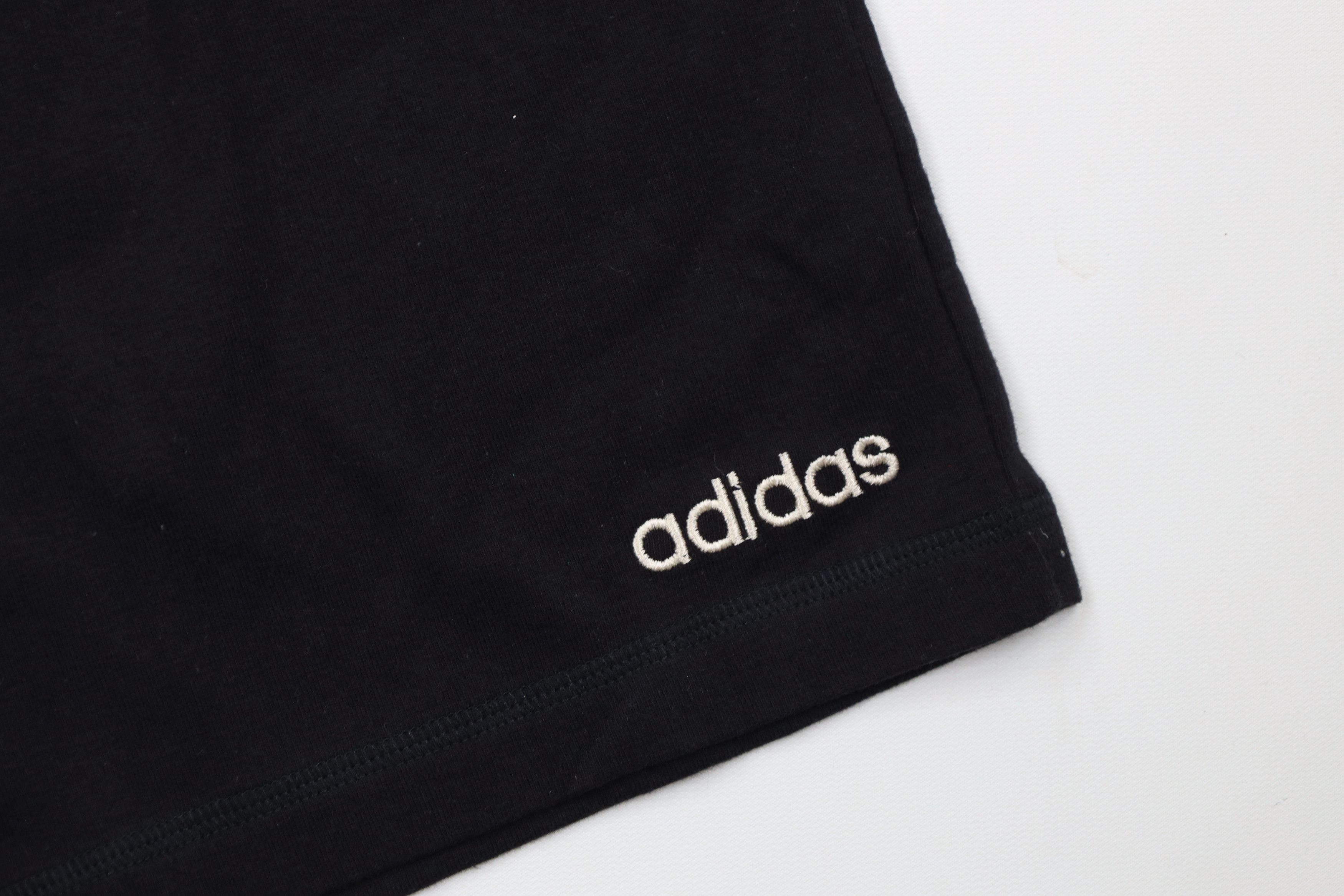 Adidas Deadstock Vintage 90s Adidas Striped Above Knee Shorts Black Size US 36 / EU 52 - 5 Thumbnail