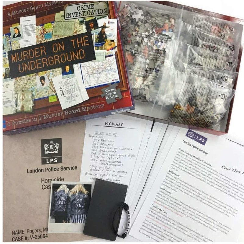 Other Murder Mystery Case Files Murder Puzzle Party Board Game Size ONE SIZE - 6 Thumbnail