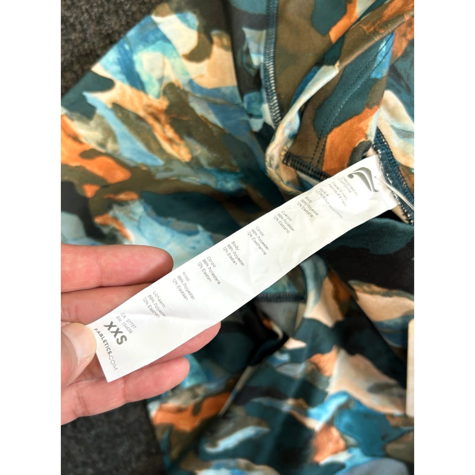 Fabletics Fabletics Leggings The Define High Waisted ⅞ 2XS XXS Pocket UPF 50+ Moisture Wicking Multicolor Knit Clothing Women Run Yoga | Leggings Size 24" / US 00 / IT 34 - 7 Thumbnail