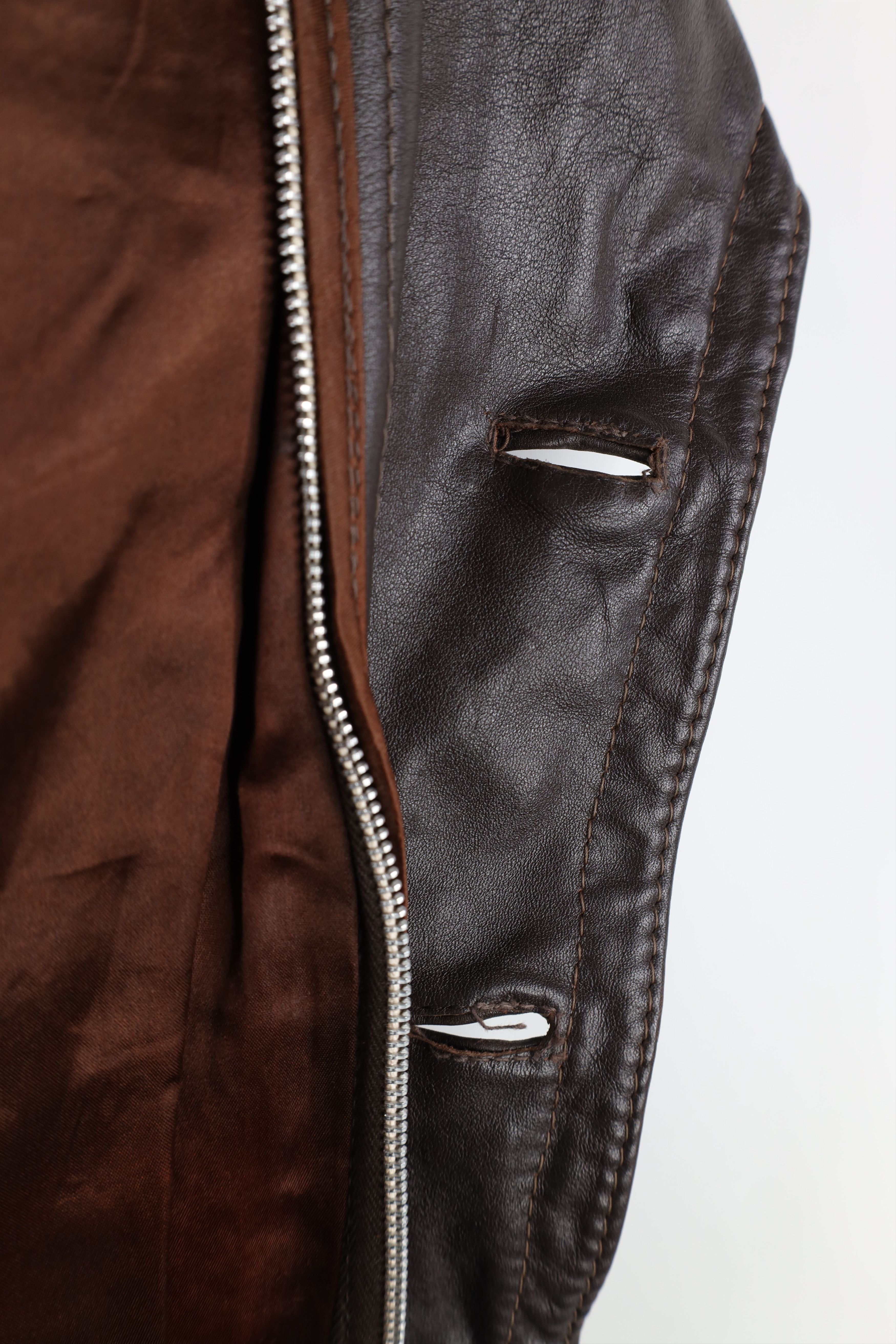 Vintage Vintage 60s 70s Streetwear Leather Full Button Jacket Size US M / EU 48-50 / 2 - 10 Thumbnail