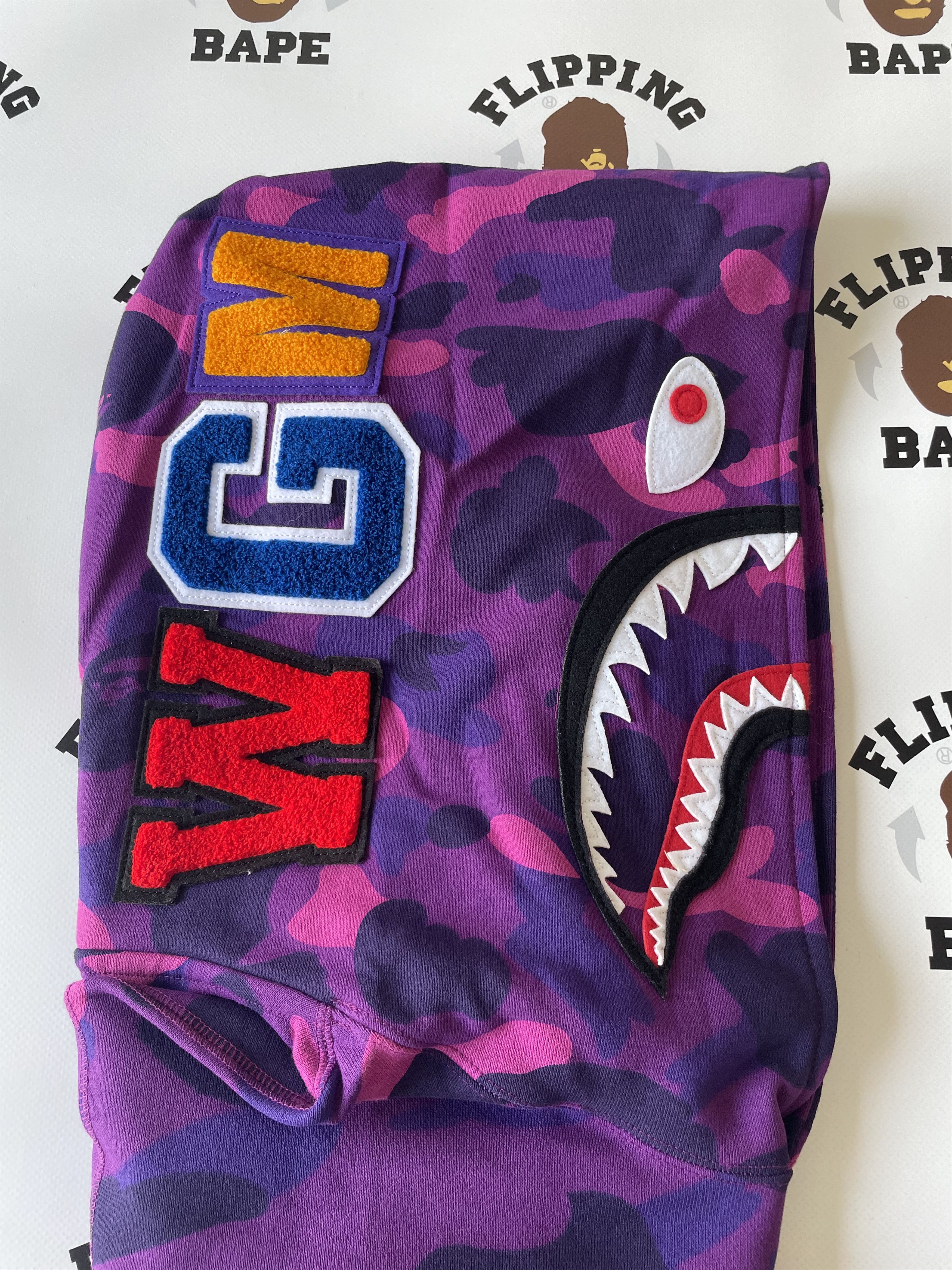 Bape BAPE COLOR CAMO SHARK PULLOVER HOODIE SS24 Size US XL / EU 56 / 4 - 5 Thumbnail