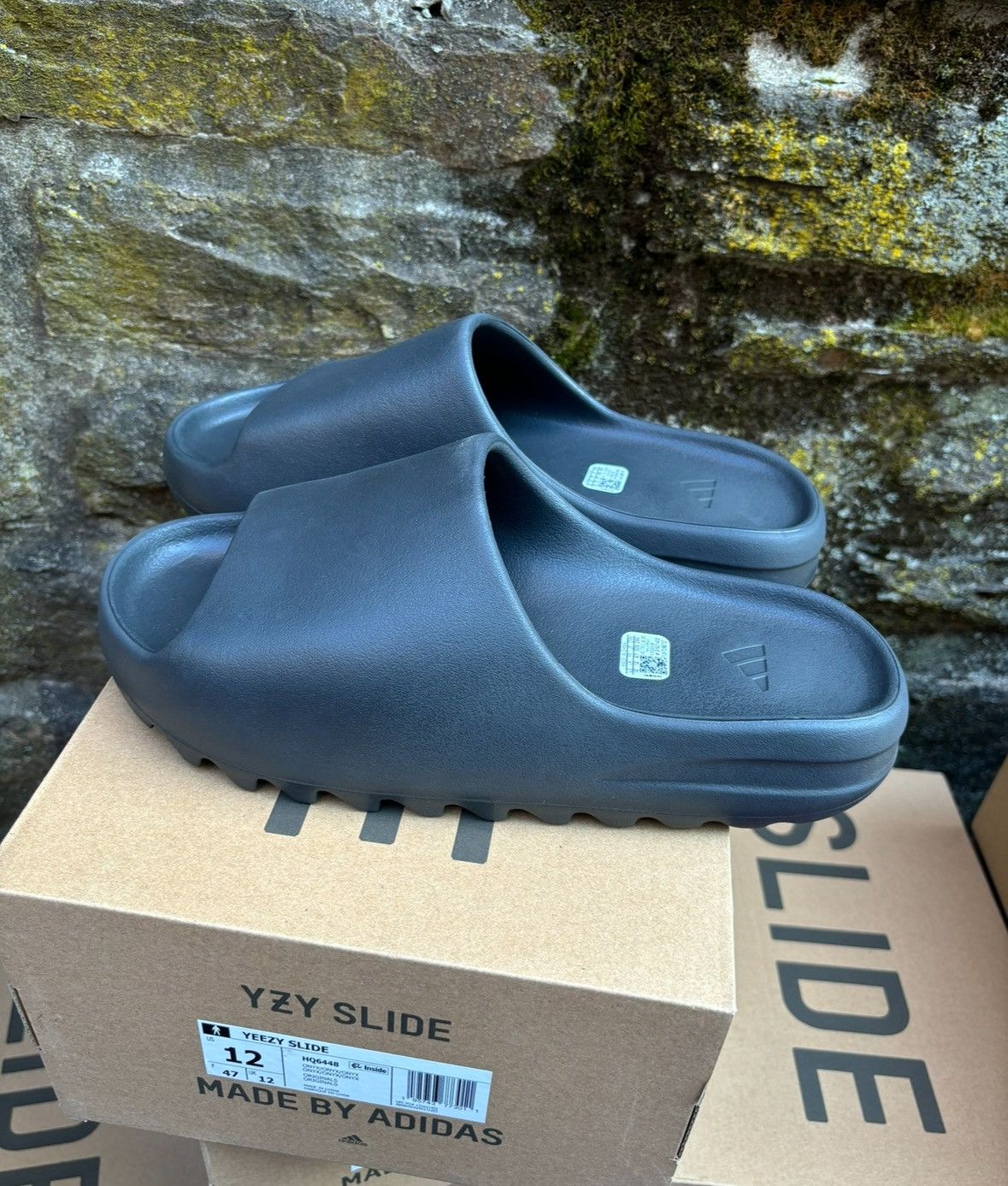 Adidas Yeezy Slide Onyx Size 12 HQ6448