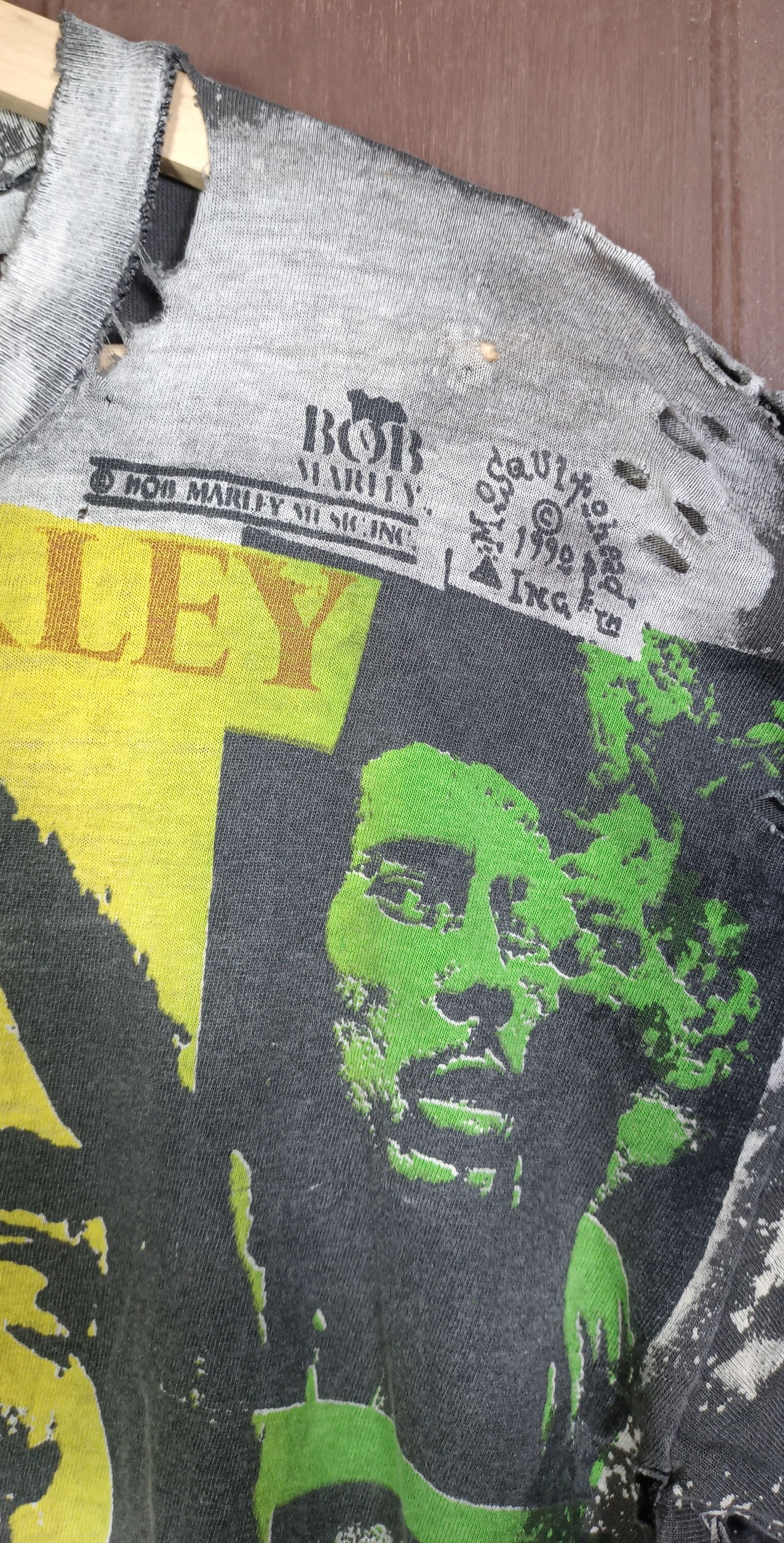 Bob Marley True Vintage🔥Bob Marley Mosquitohead 90s AOP Size US L / EU 52-54 / 3 - 5 Thumbnail