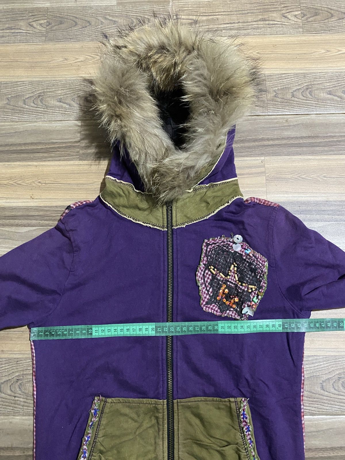 Japanese Brand × Vintage BLUE JAM FALCON FUR HOODIES Size S / US 4 / IT 40 - 9 Thumbnail