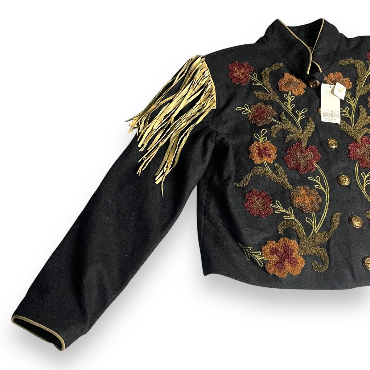 Double D Ranch 🔥 DOUBLE D RANCH EMBROIDERED NATIVE FLOWER WOOL JACKET Size M / US 6-8 / IT 42-44 - 4 Thumbnail