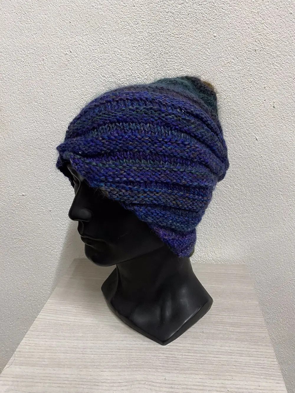 Japanese Brand Japanese Brand Knit Turban Style Beanie Hat Size ONE SIZE - 2 Thumbnail