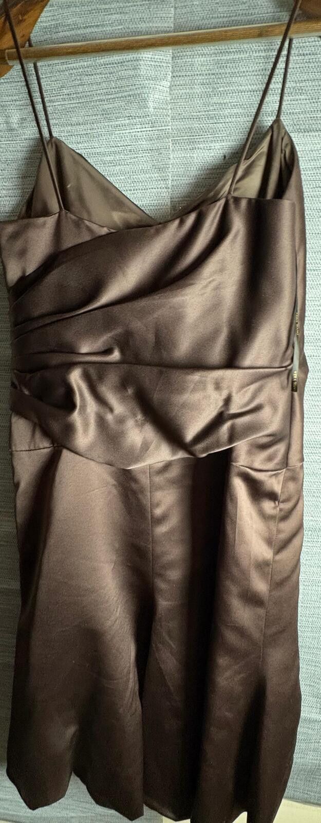 Other Vera Wang Dress Brown Womens Size 14 Satin Cocktail Size XL / US 12-14 / IT 48-50 - 4 Thumbnail