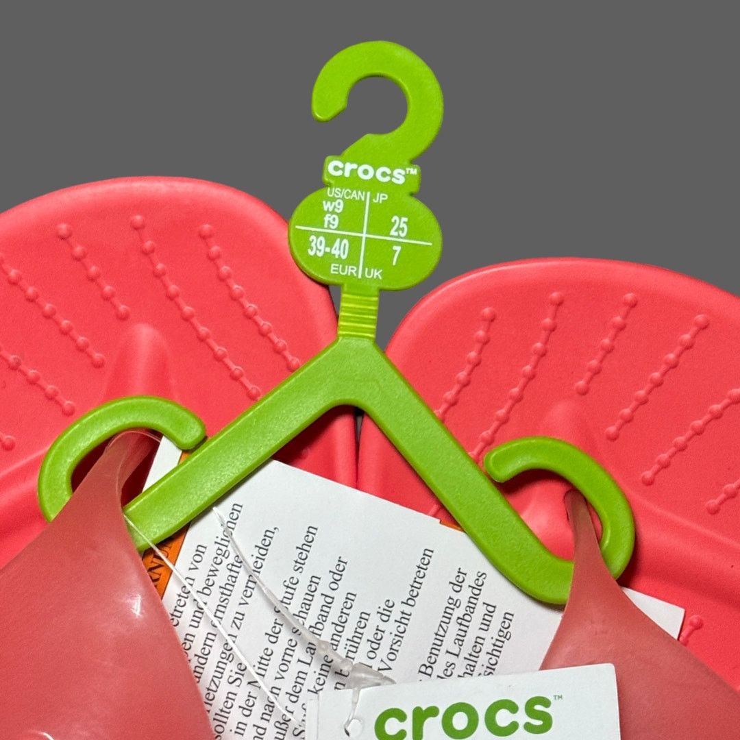 Crocs Crocs Splash Flip Flops Womens Pink USW9 NWT Neon Watermelon Size US 9 / IT 39 - 6 Thumbnail