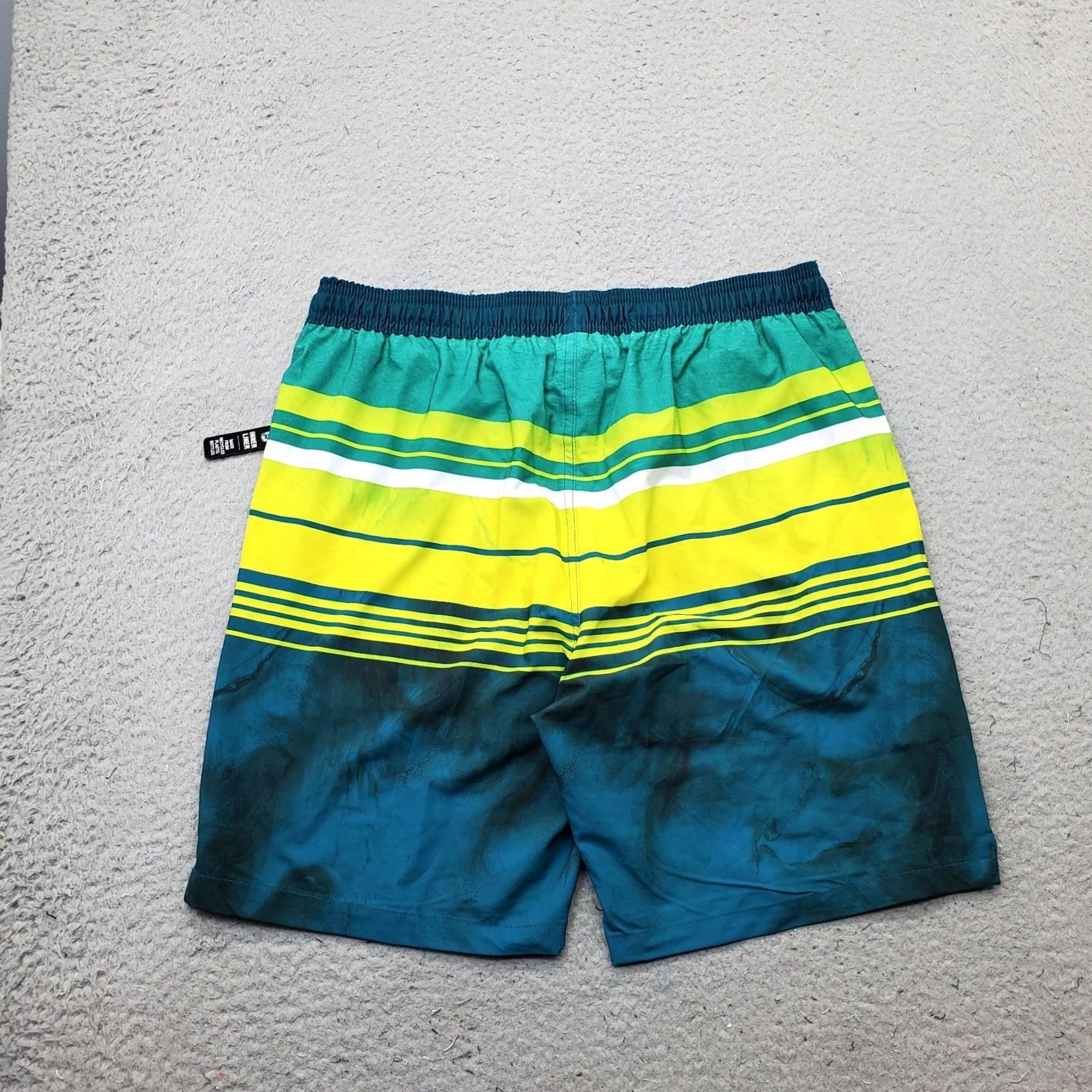 ZeroXposur ZeroXposur Swim Shorts Mens Medium Multi Striped Lined Drawstring Size US 31 - 2 Thumbnail