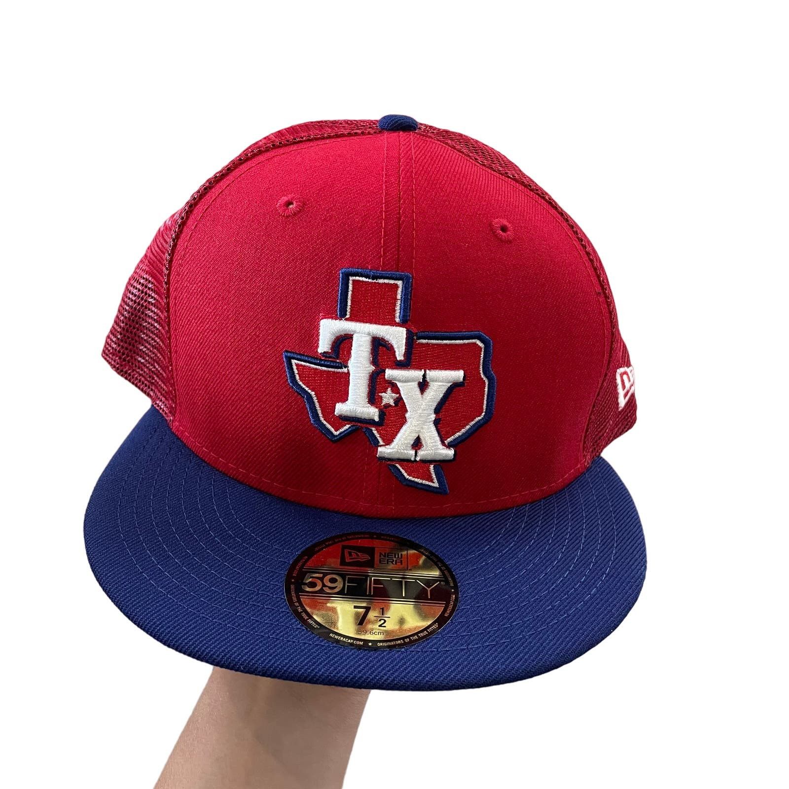 New Era New Era Texas Rangers SnapBack hat 7 1/2 | Grailed