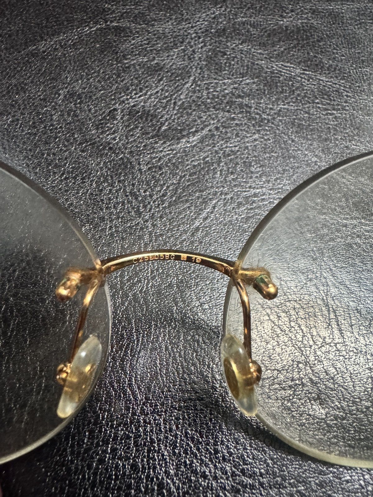 RARE CHROME HEARTS DEEP I BLACK GOLD FRAMES