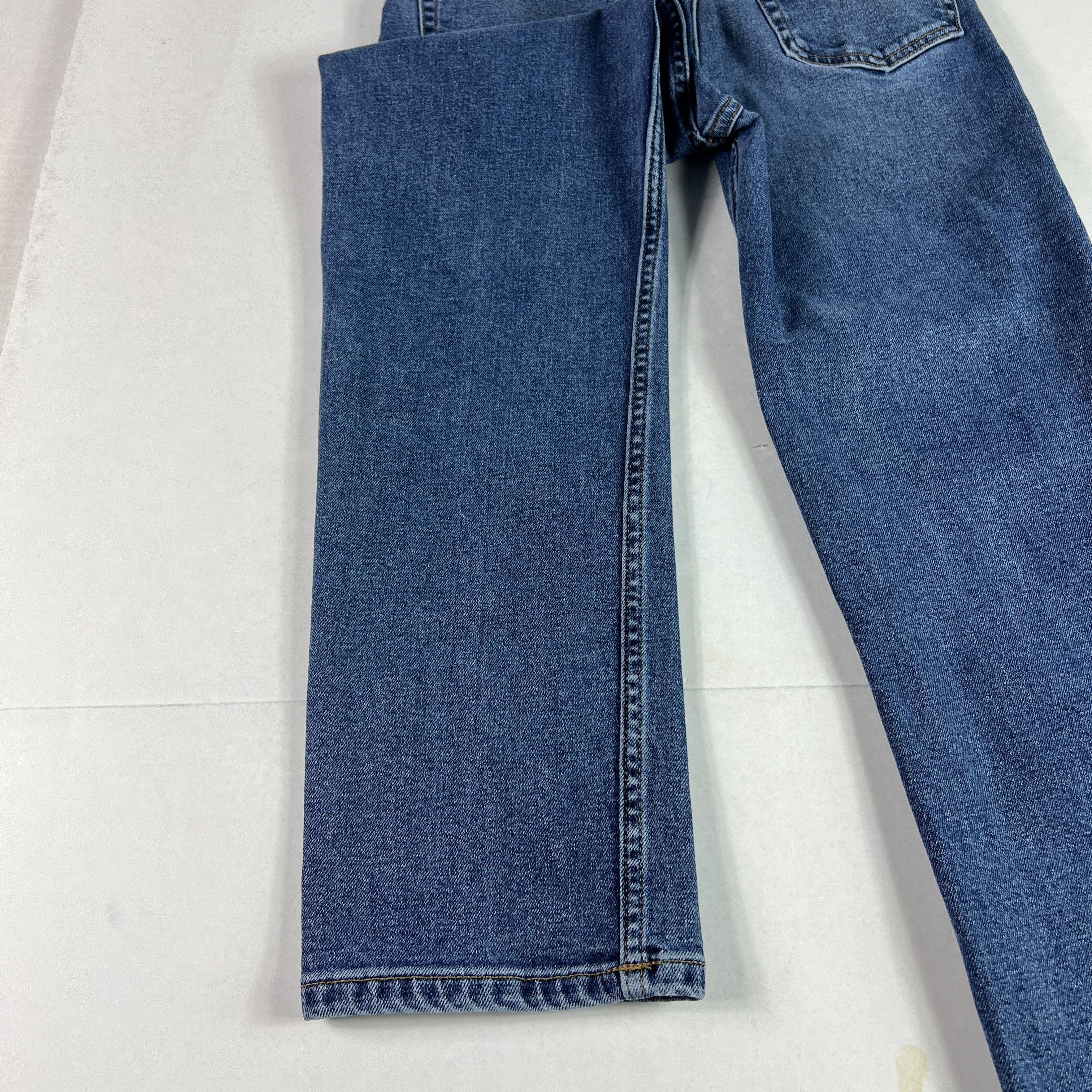 RE/DONE Re/Done Jean 70s Stove Pipe High Rise Skinny Crop Blue Denim Size 25" / US 0 / IT 36 - 18 Thumbnail
