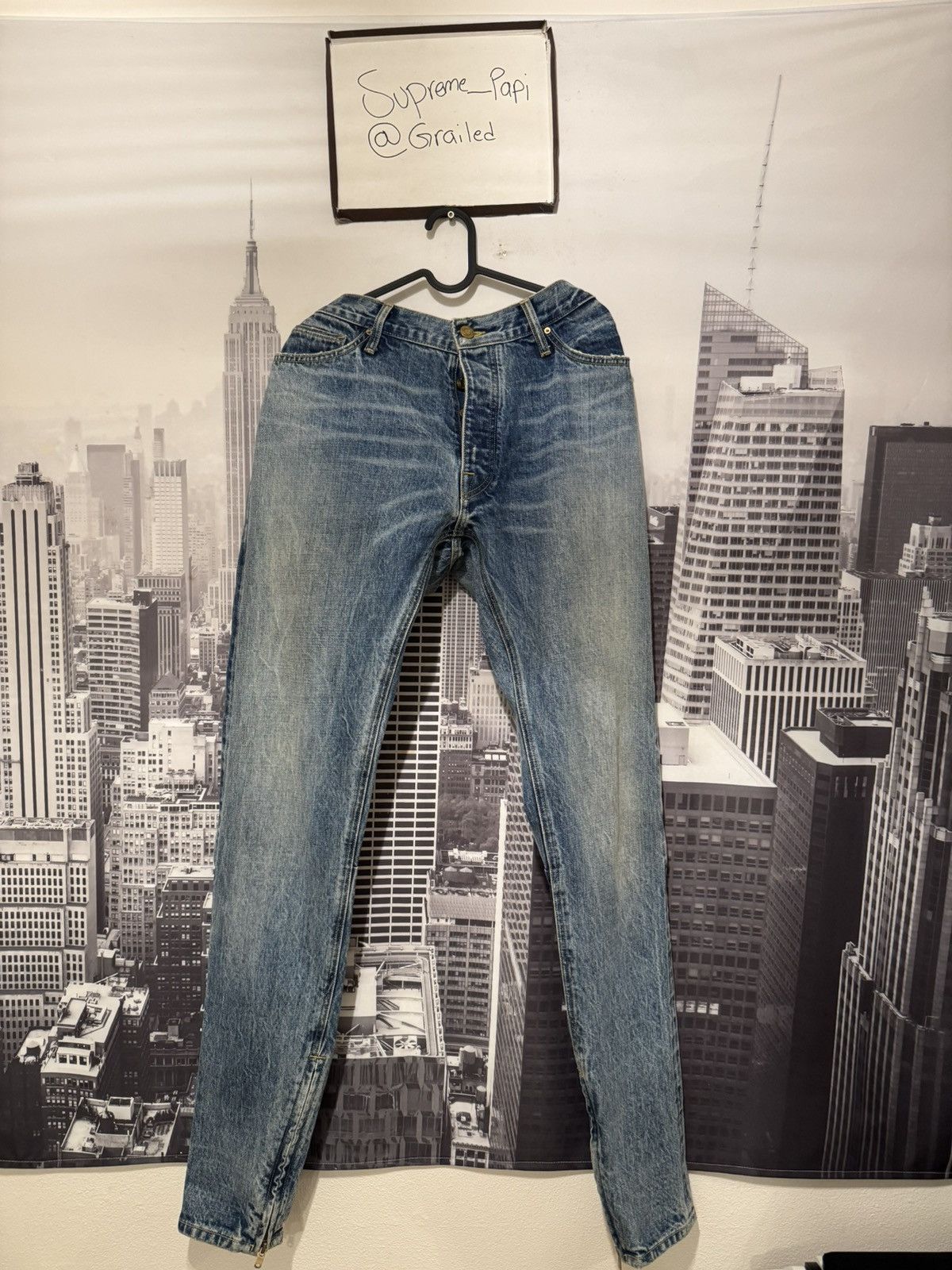 Fear of God 🔥Fear of God Fifth Collection Indigo Selvedge Jeans SZ 36 Size US 36 / EU 52 - 1 Thumbnail