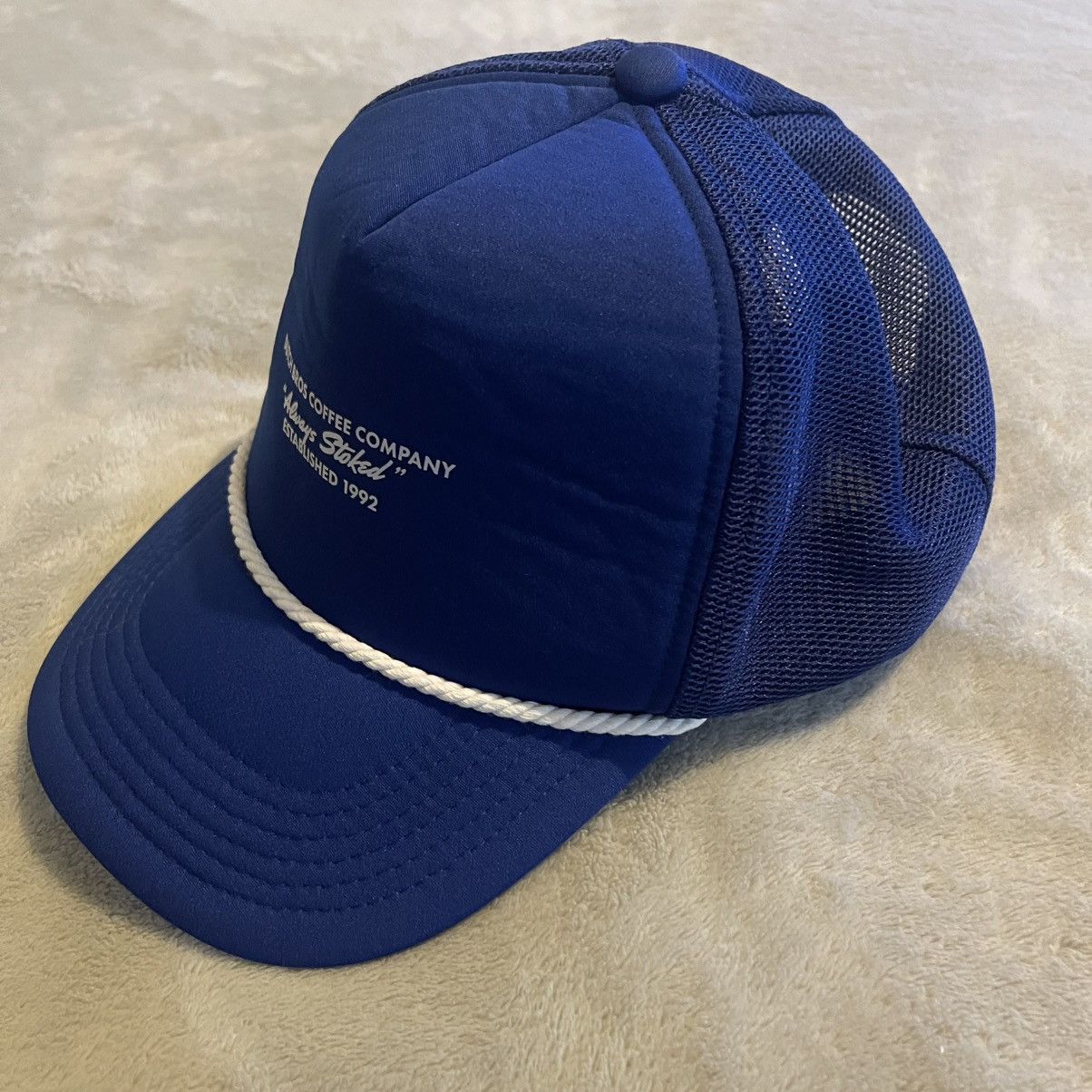 Other Dutch Bros Coffee Cap Men One Size Blue Trucker Hat Employee Size ONE SIZE - 7 Thumbnail